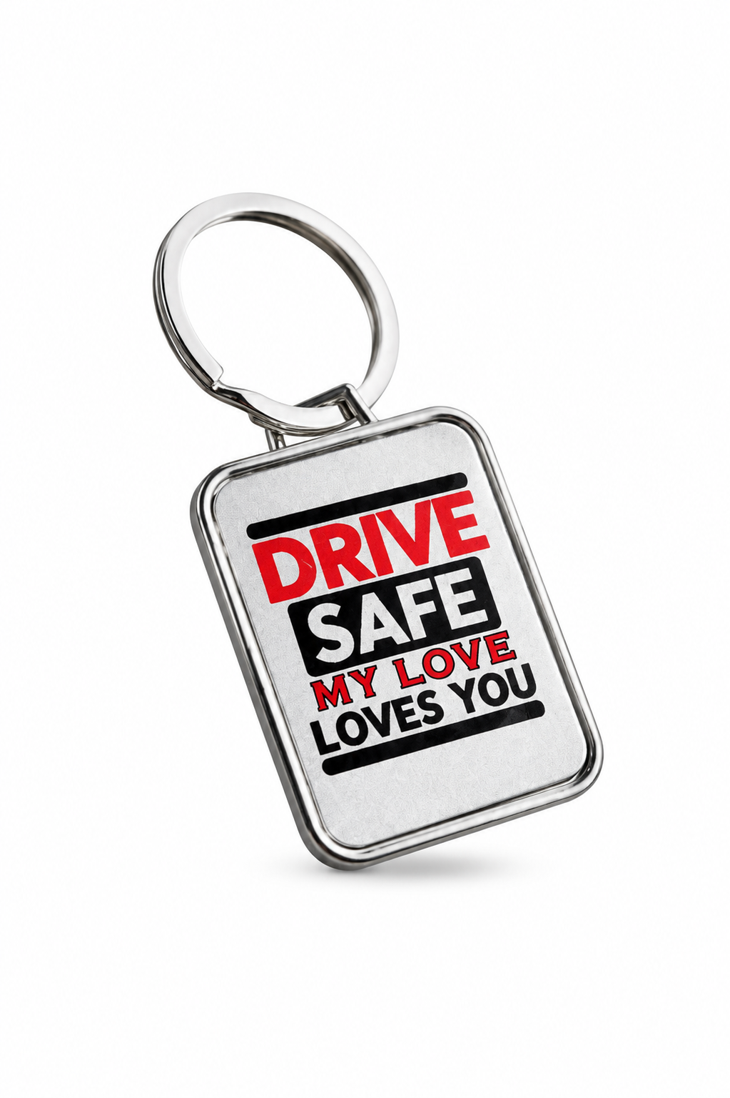 Personalized Drive Safe Keychain 
