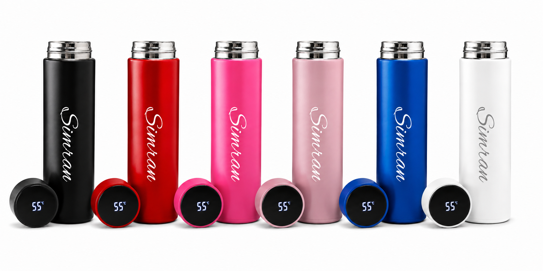 Personalized Name Printed Water Bottle 500ml Stainless Steel Thermos Flask | Custom Gift Bottle | Hot & Cold Vacuum Insulated Tumbler