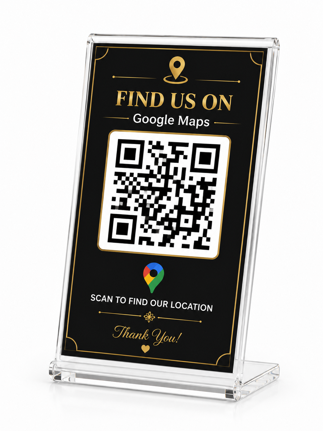 Acrylic Social Media QR Stand