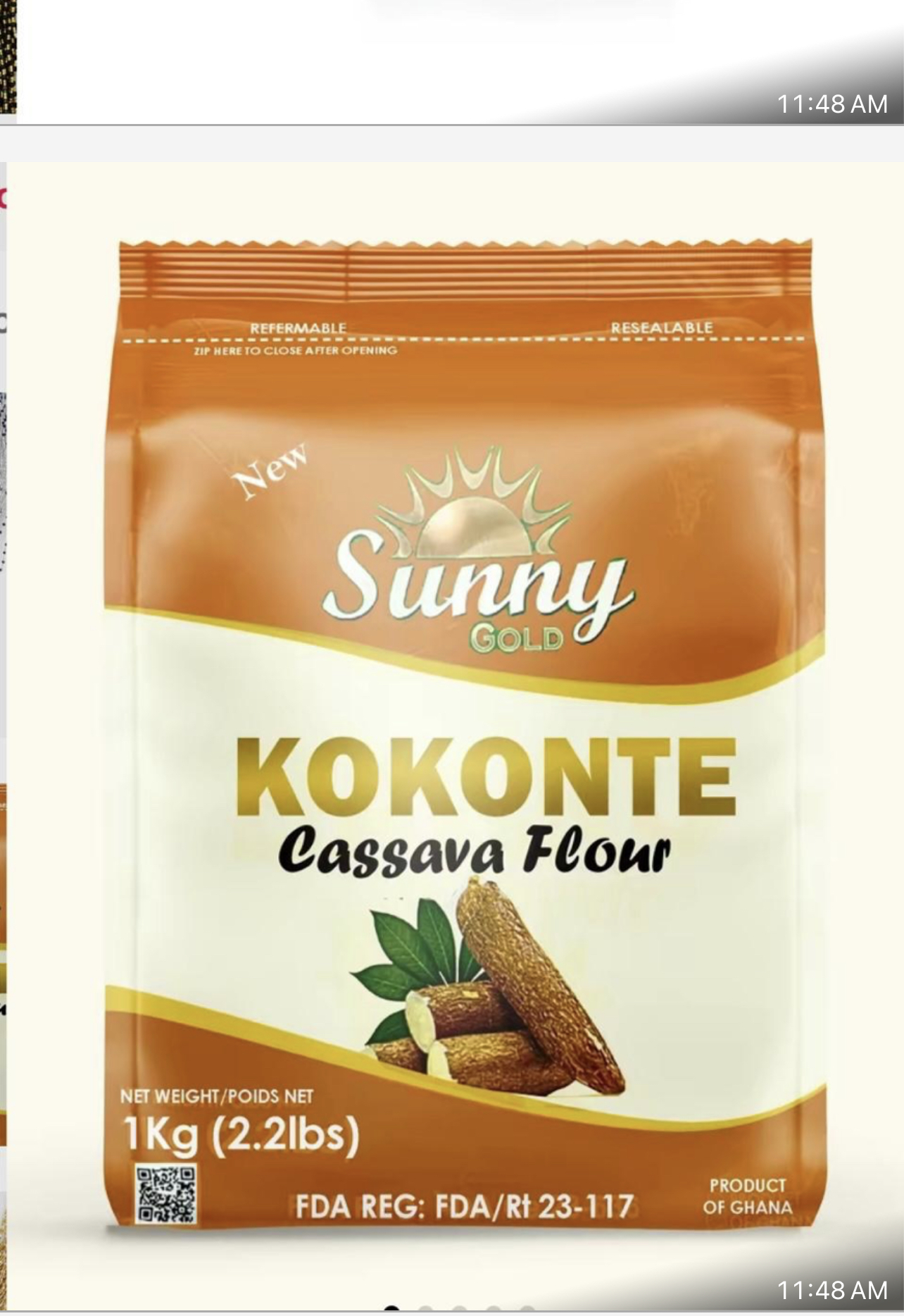 Sunny Gold Kokonte Cassava Flour