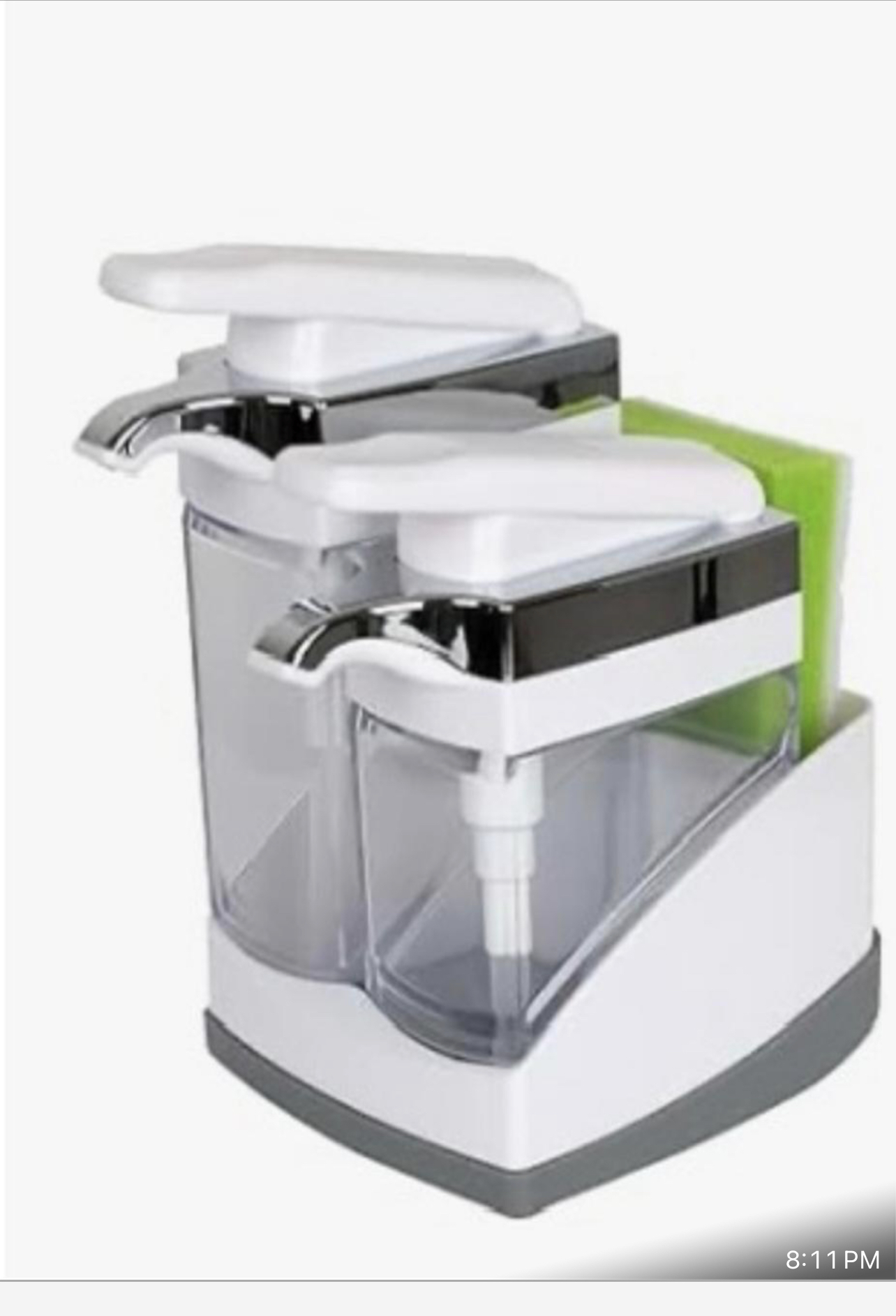 Dual Soap and Detergent Dispenser