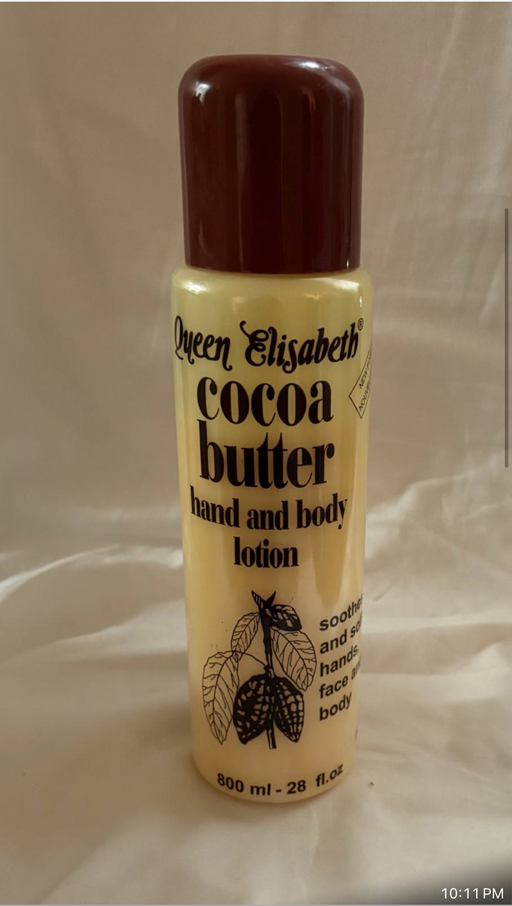 Queen Elisabeth Cocoa Butter Hand and Body Lotion