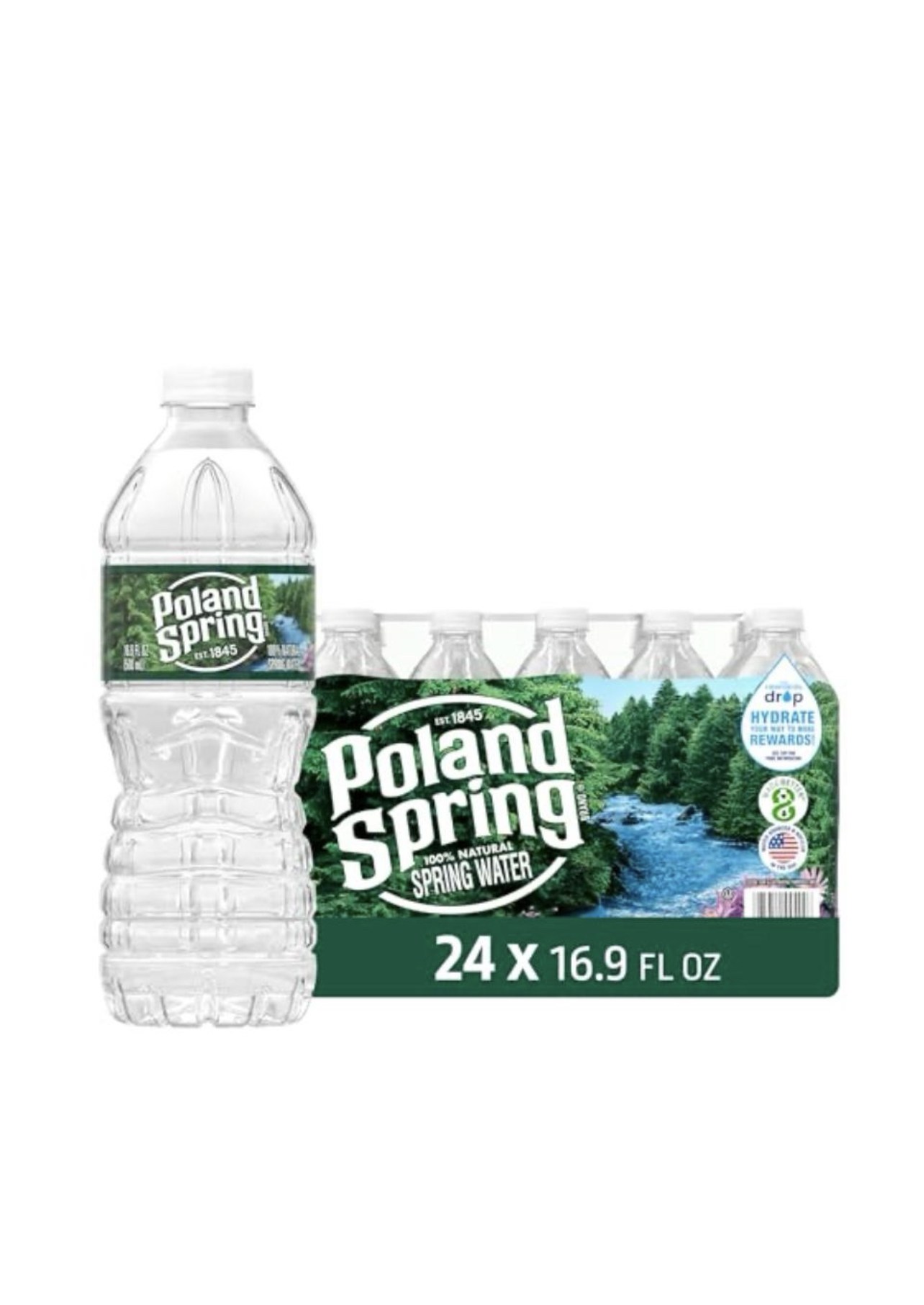 Poland Spring Bottled Water 24-Pack