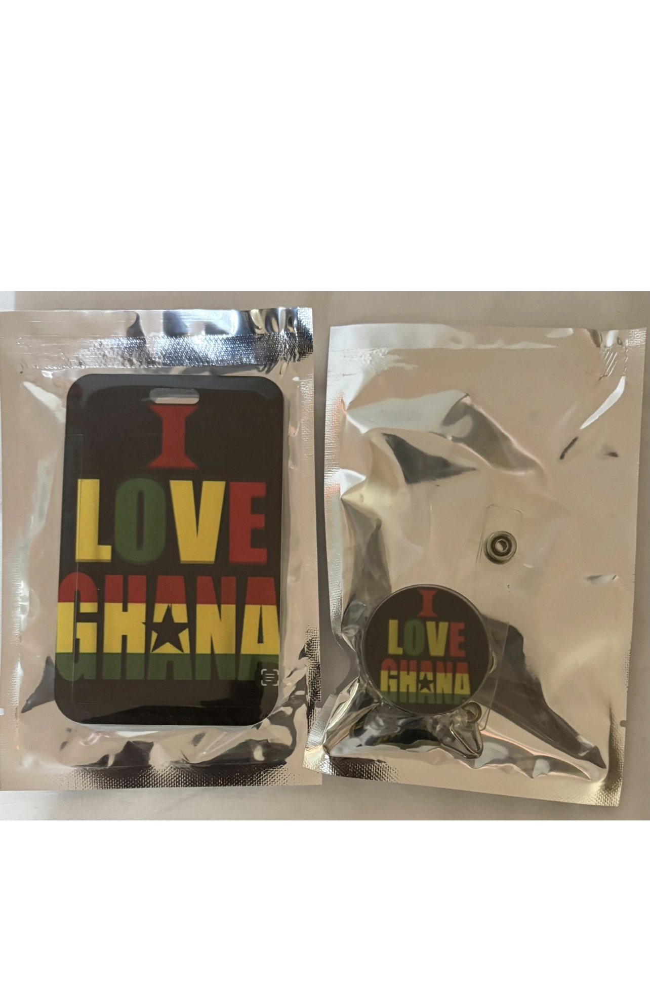 I Love Ghana Badge Set