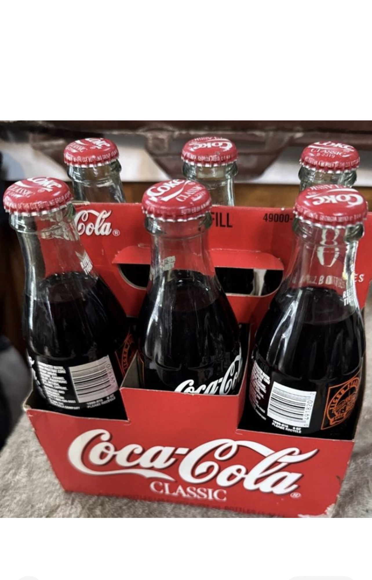 Coca-Cola Classic Glass Bottles (6-Pack)