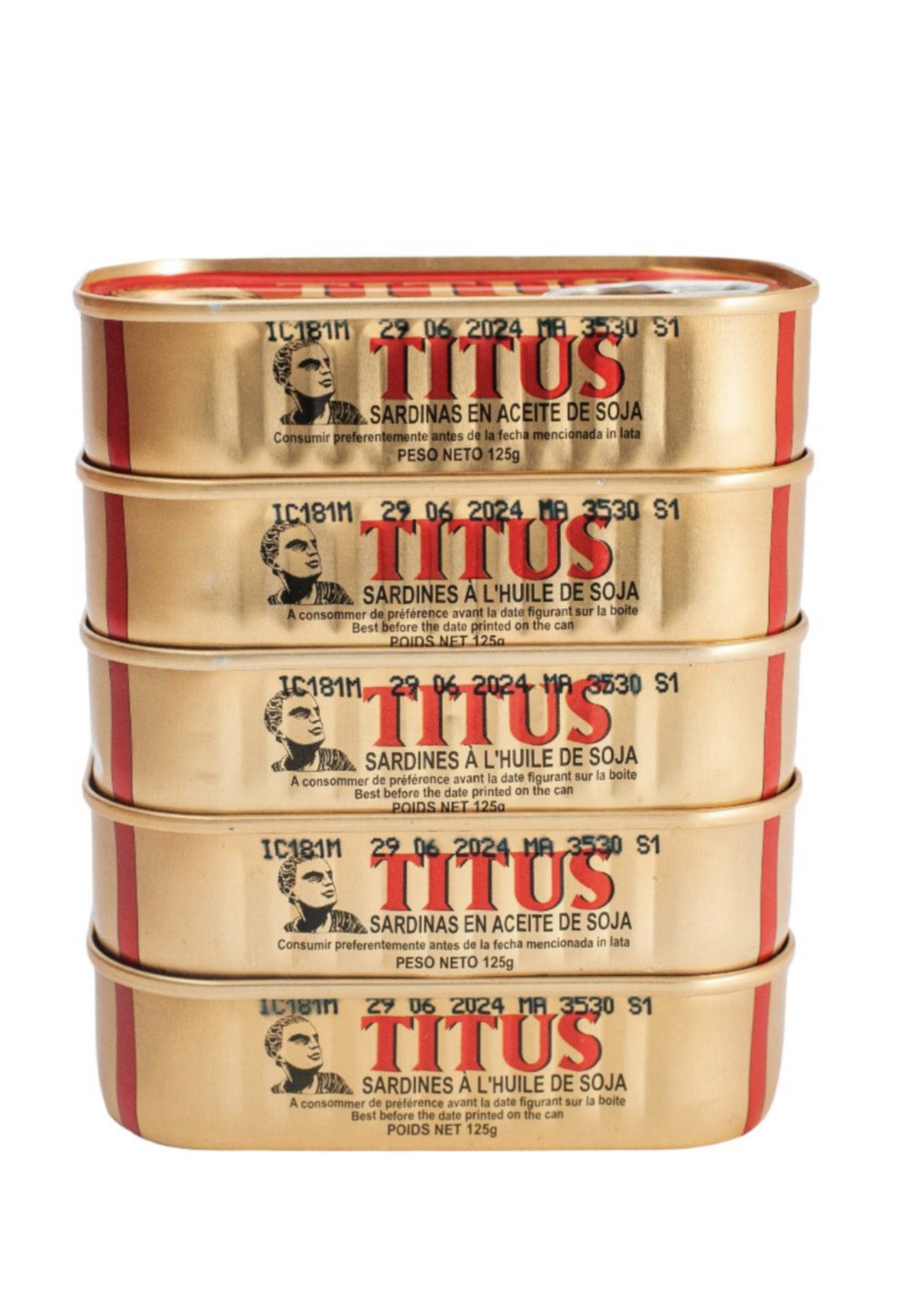 Titus Sardines in Soybean Oil (Pack of 5)