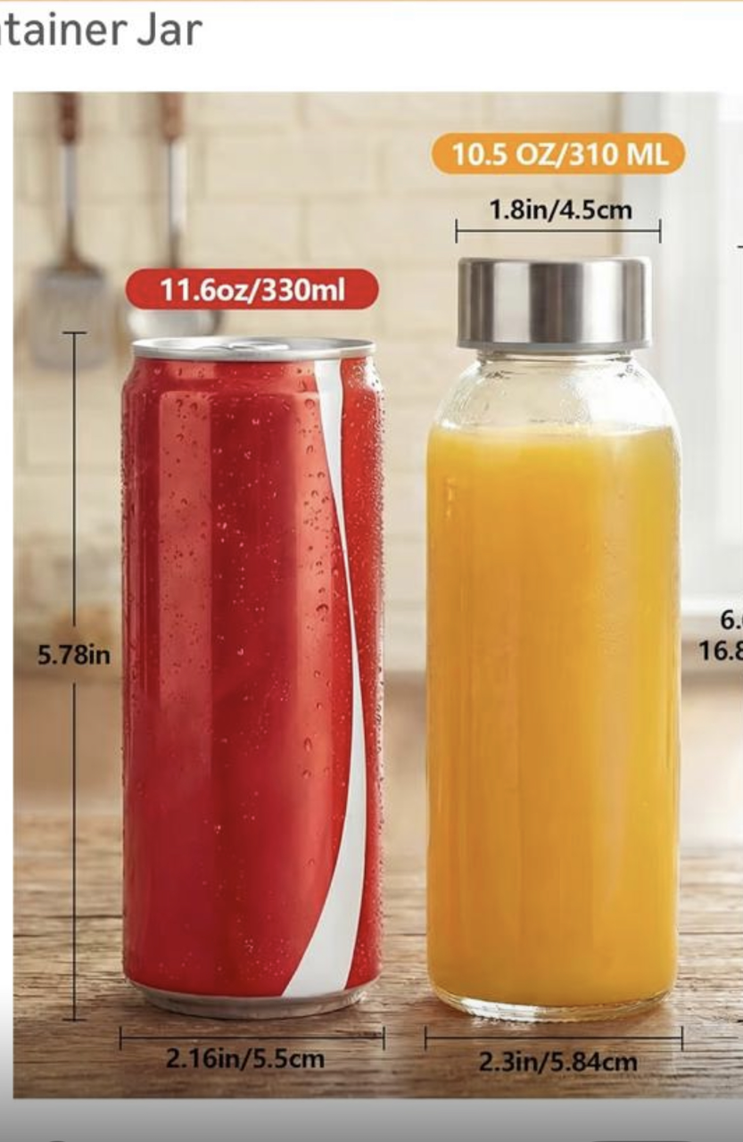 Glass Beverage Storage Jar