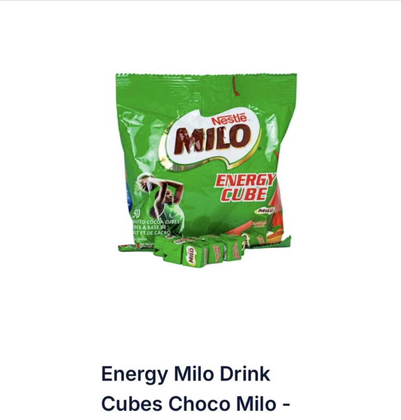 Nestle Milo Energy Cube