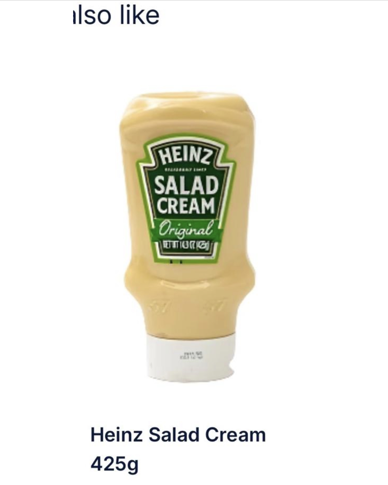 Heinz Salad Cream Original 425g