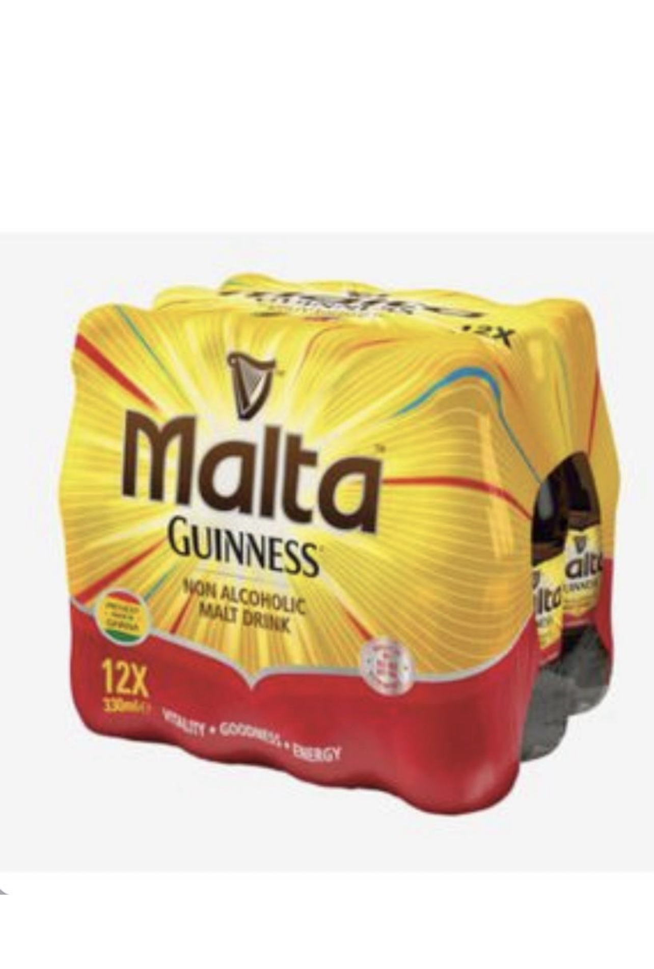 Malta Guinness Non-Alcoholic Malt Drink (12 Pack)
