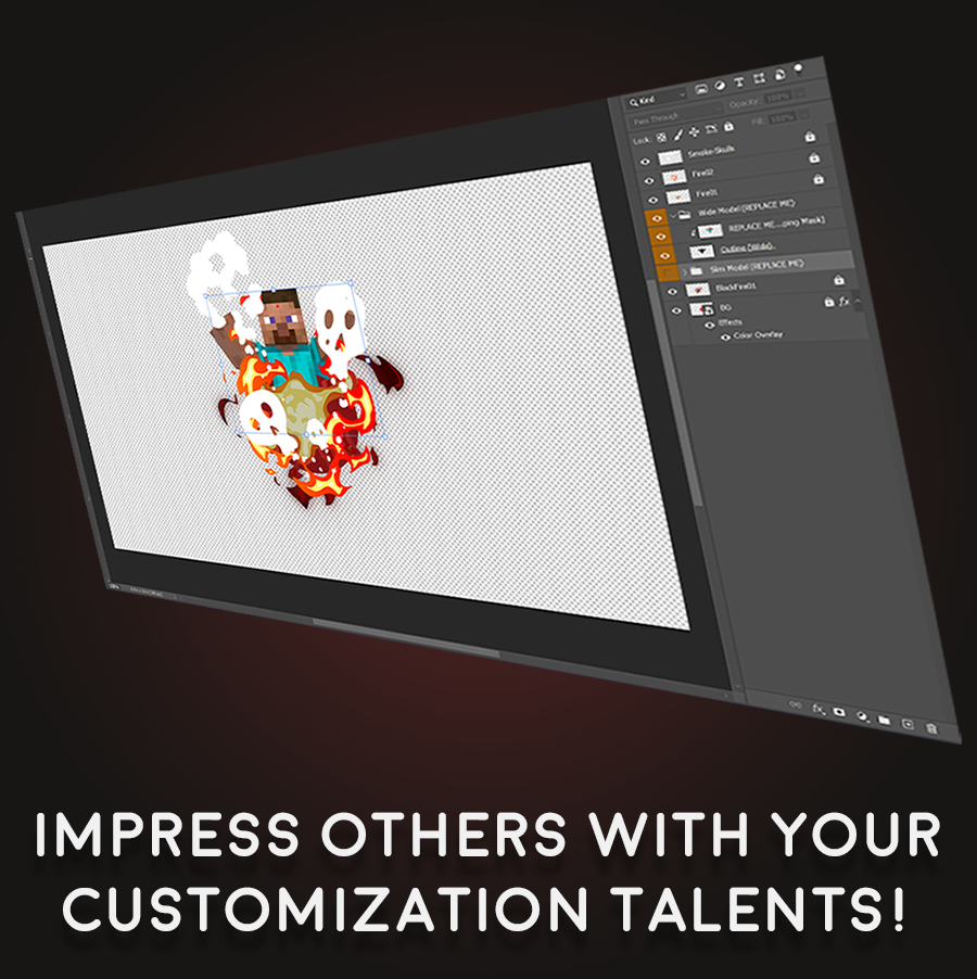Flame Profile Picture Template
