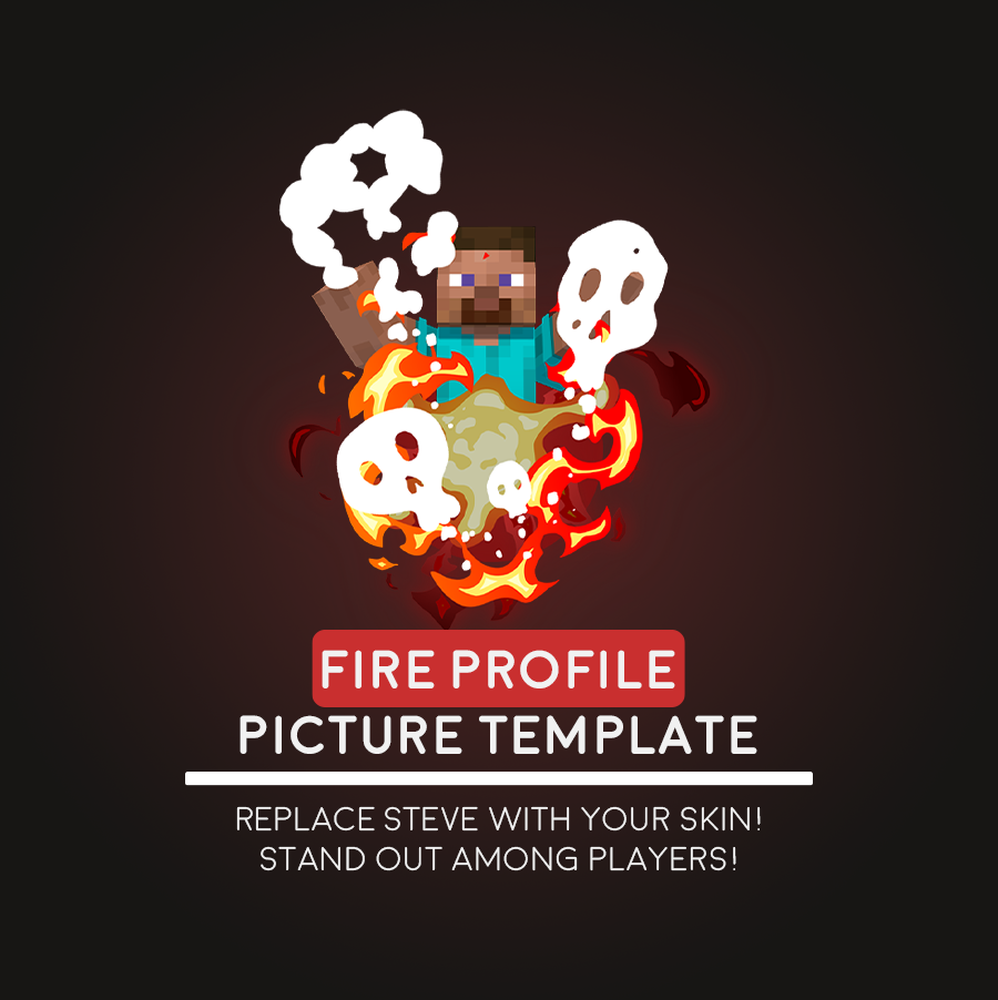 Flame Profile Picture Template