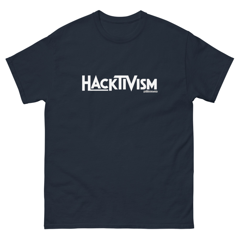 Hacktivism (whiteout) Unisex classic tee
