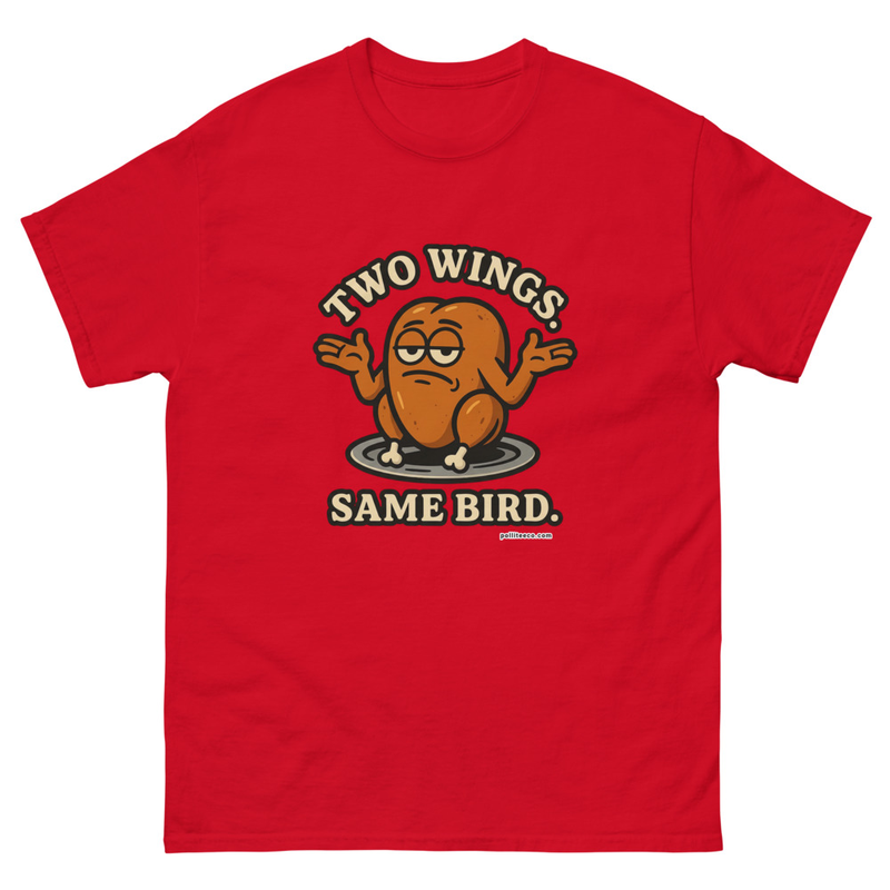 Two Wings Same Politcal Bird Unisex classic tee