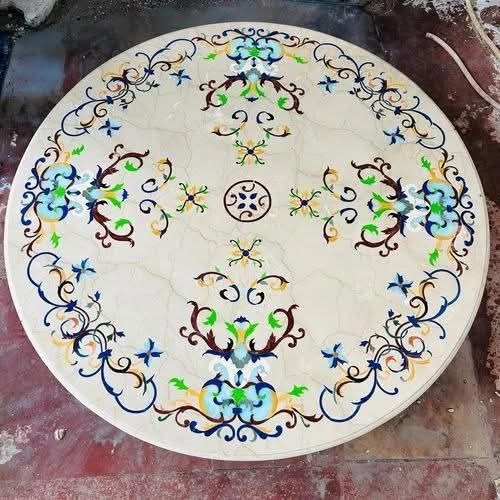 Hand-painted Marble Tabletop