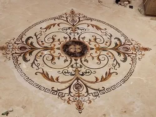 Luxury Marble Floor Medallion
