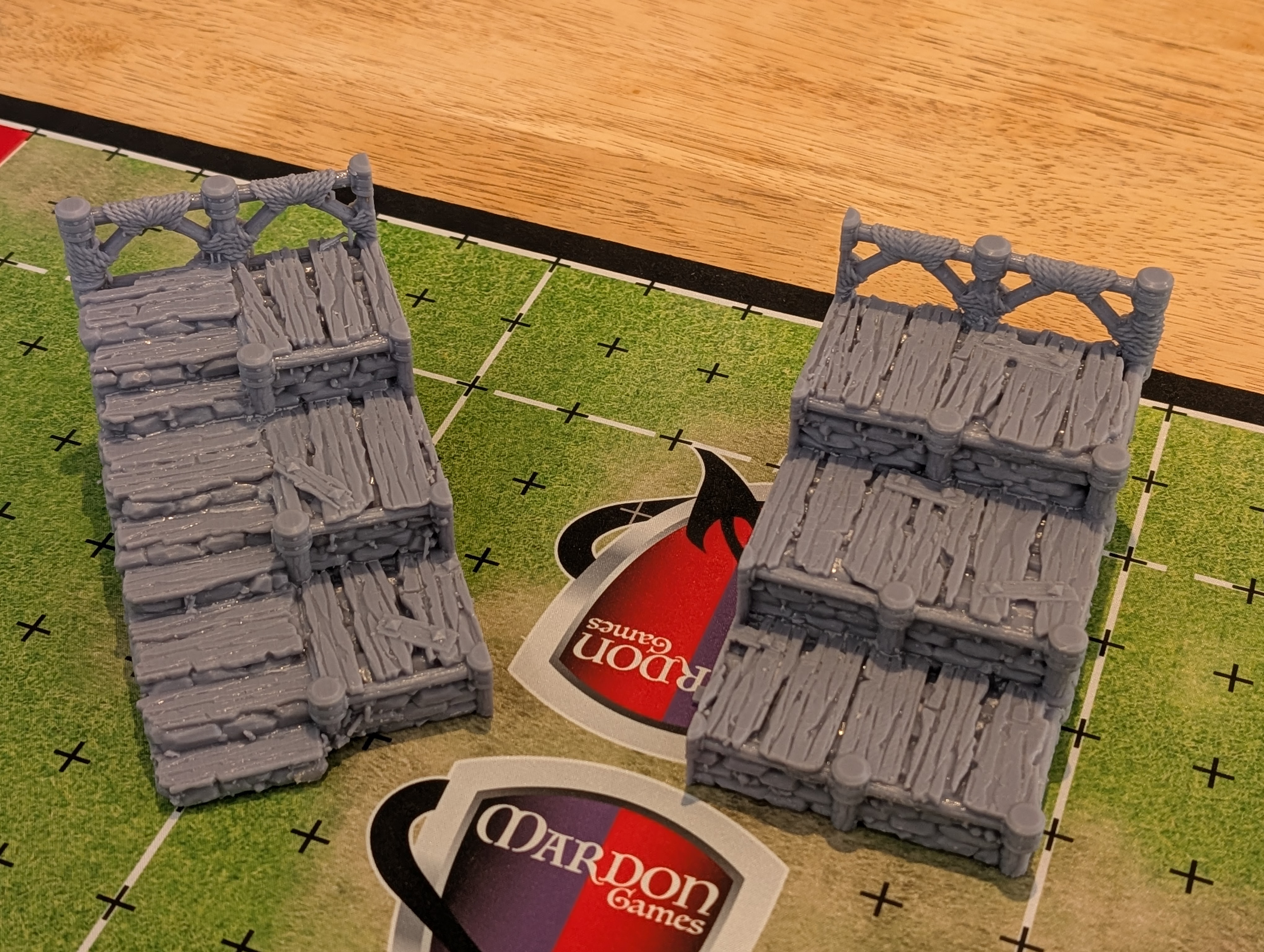 7's Football 3d Resin Printed Stoneand Timber Look Grandstand