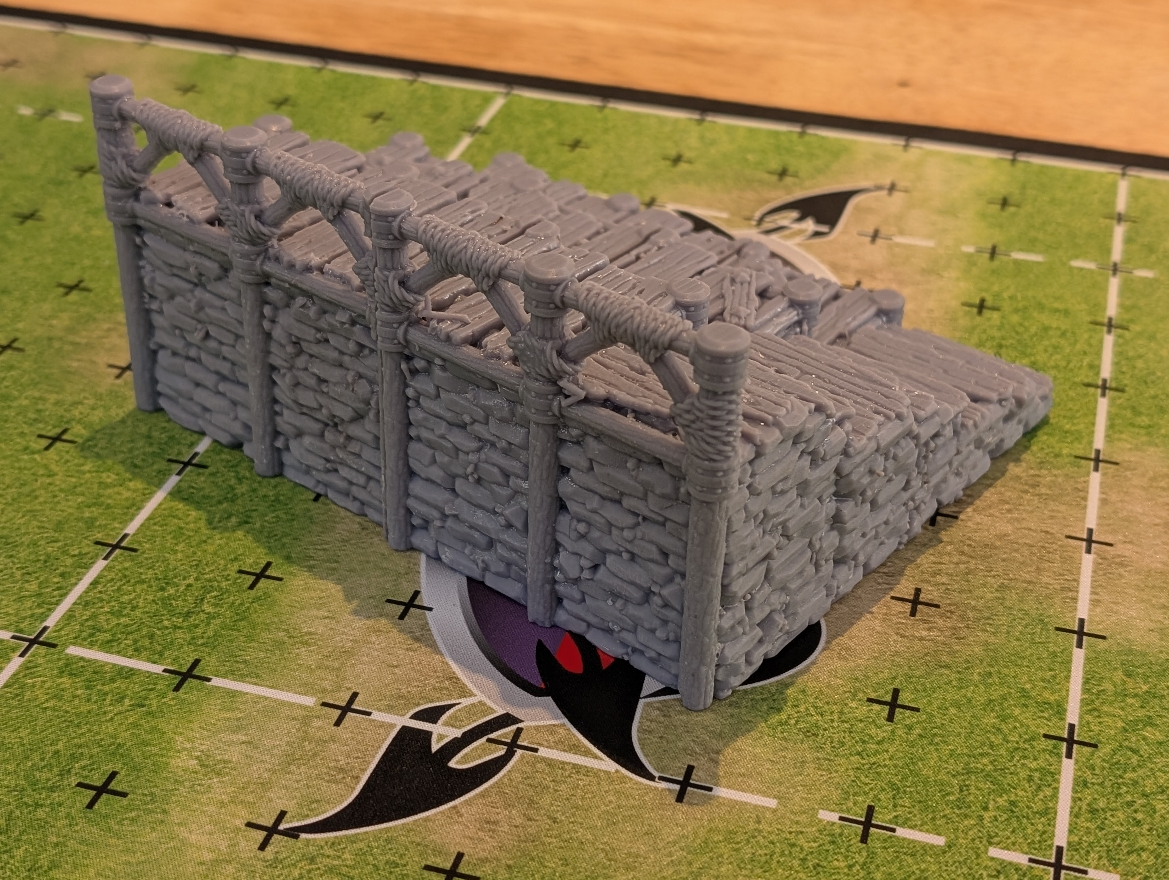 7's Football 3d Resin Printed Stoneand Timber Look Grandstand