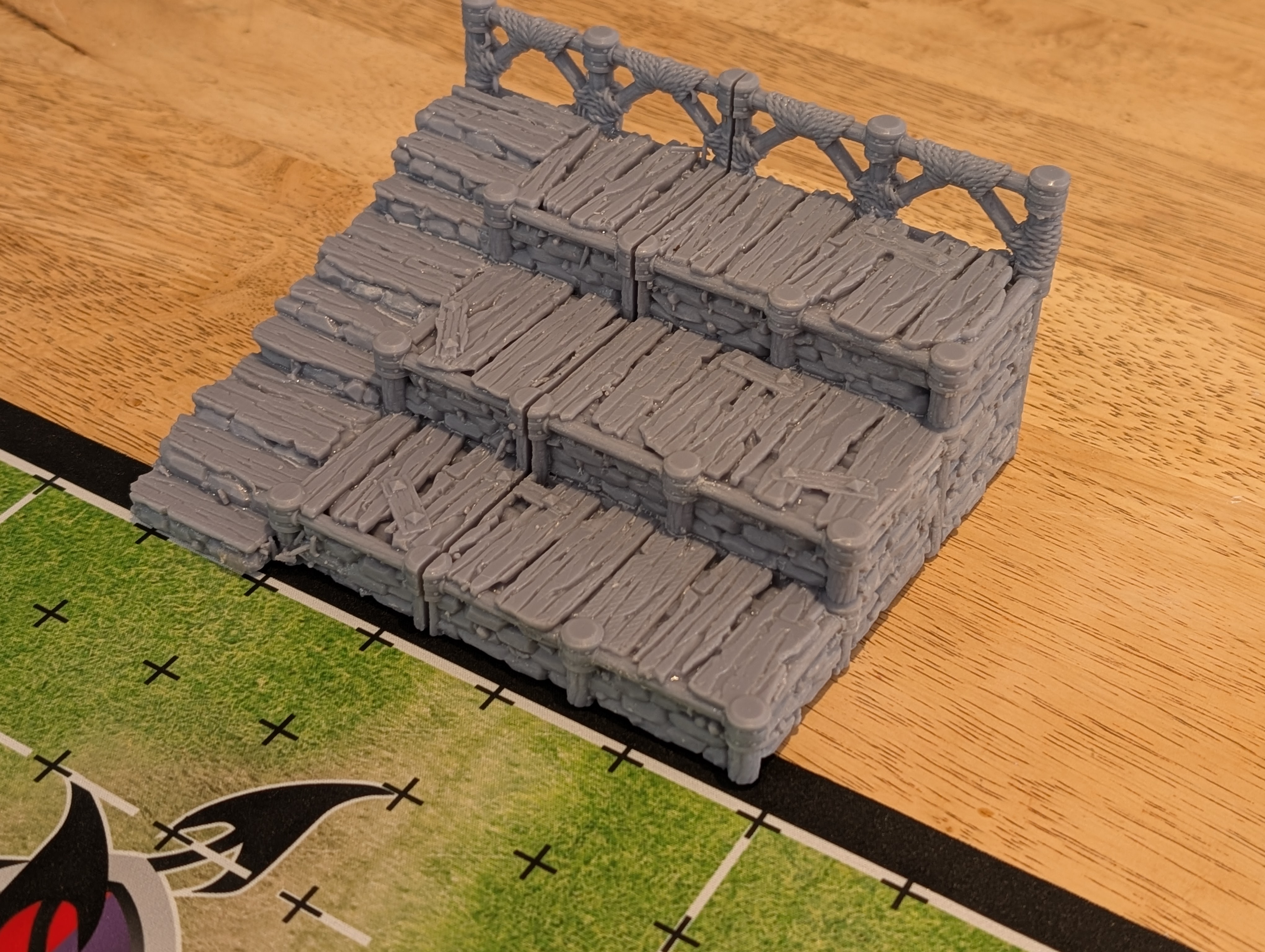 7's Football 3d Resin Printed Stoneand Timber Look Grandstand