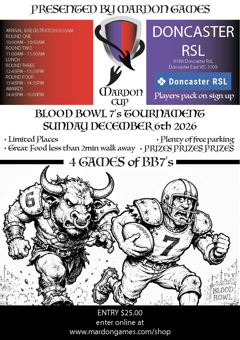 The Mardon Cup 7’s Football Tournament Entry