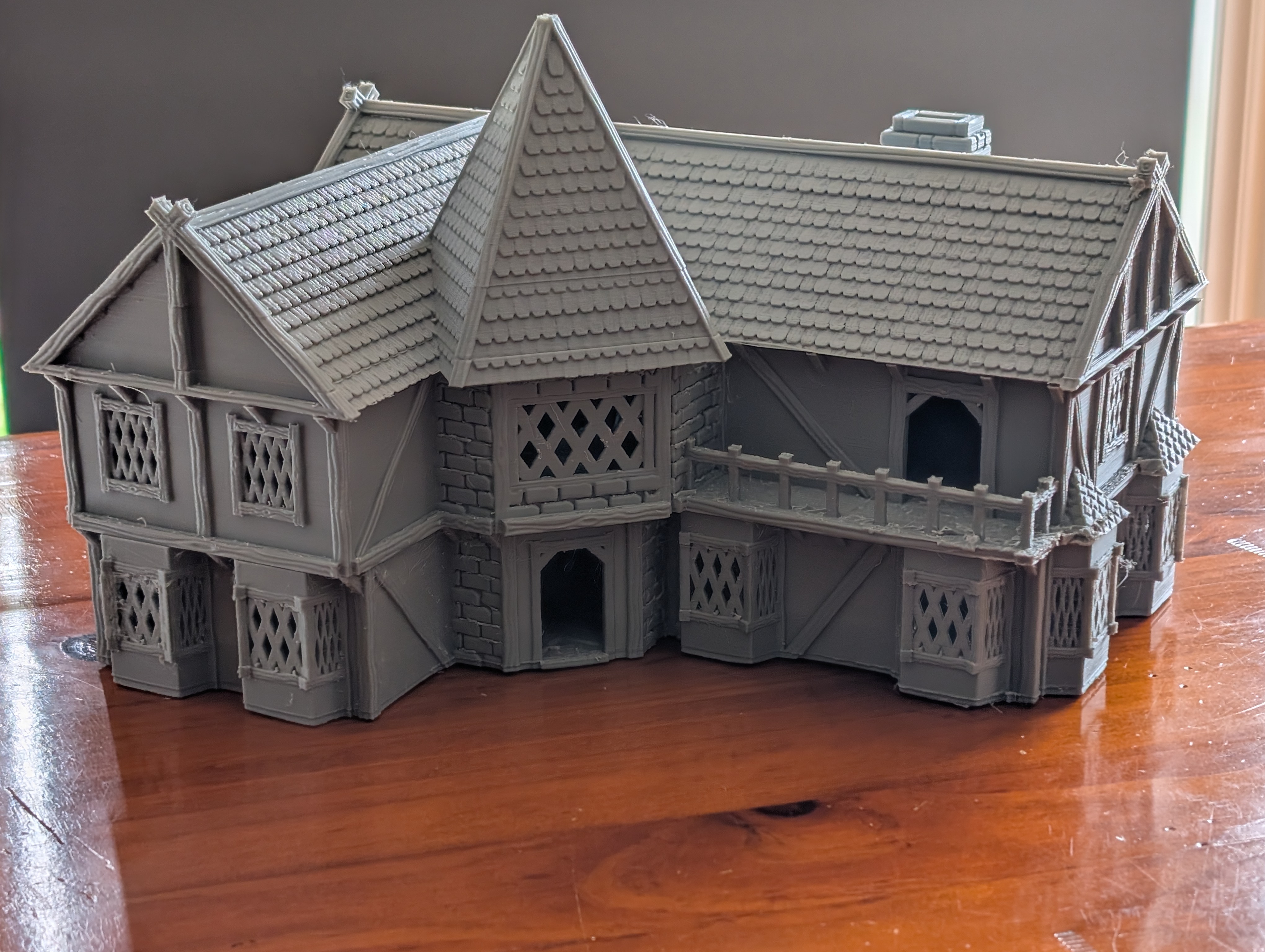 Failed 28mm Tavern 3D Print in Filament