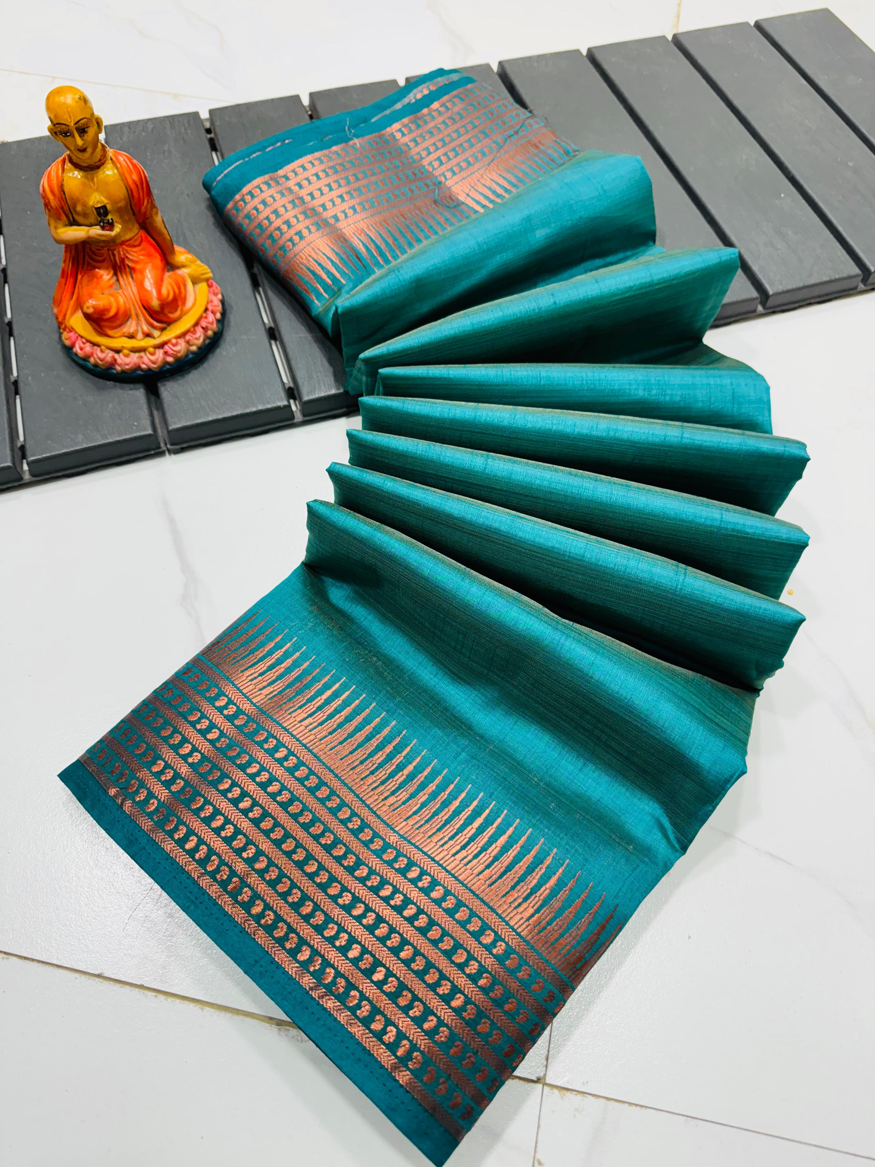 TASSAR SILK MANGALGIRI SAREE