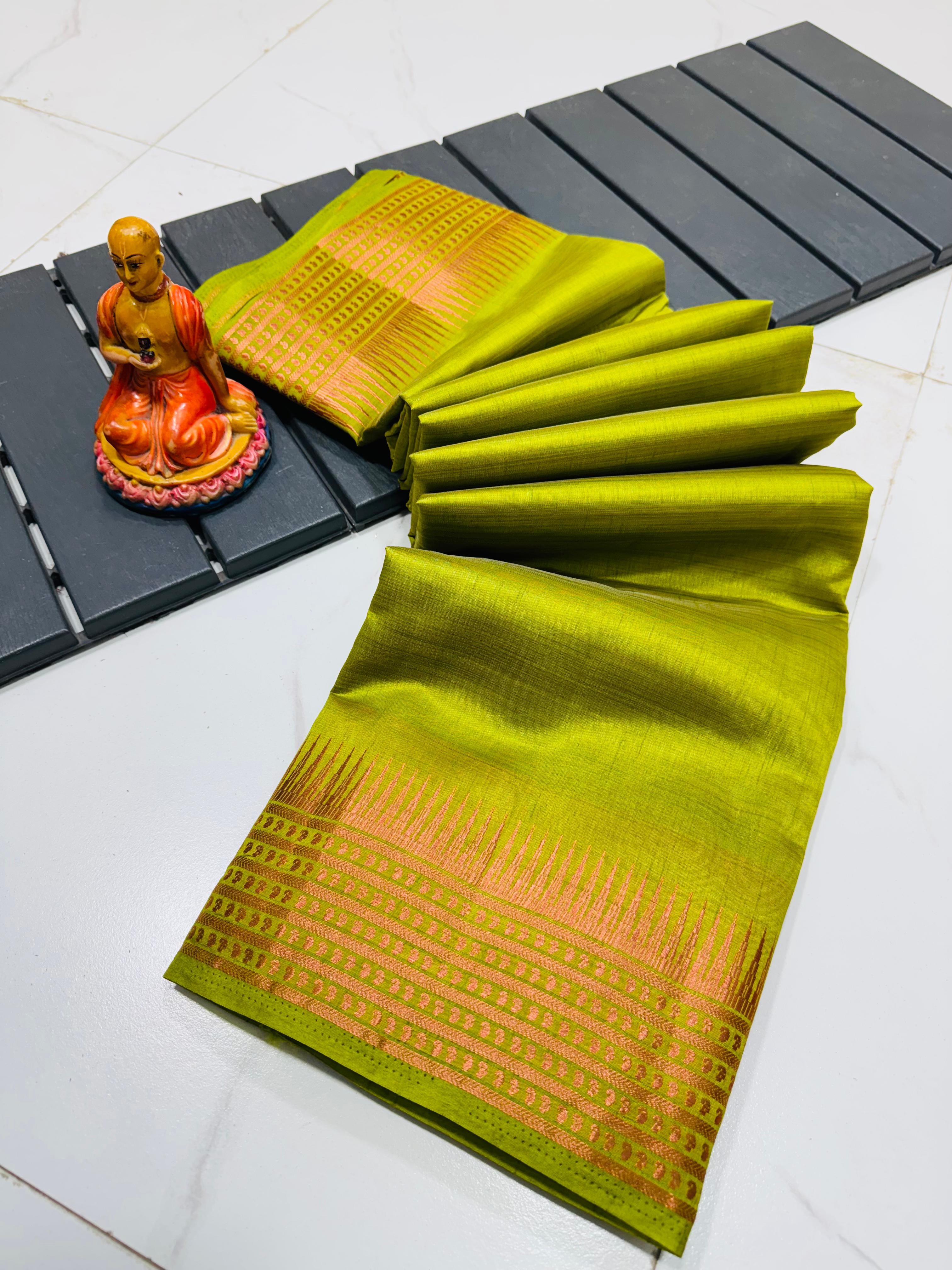 TASSAR SILK MANGALGIRI SAREE