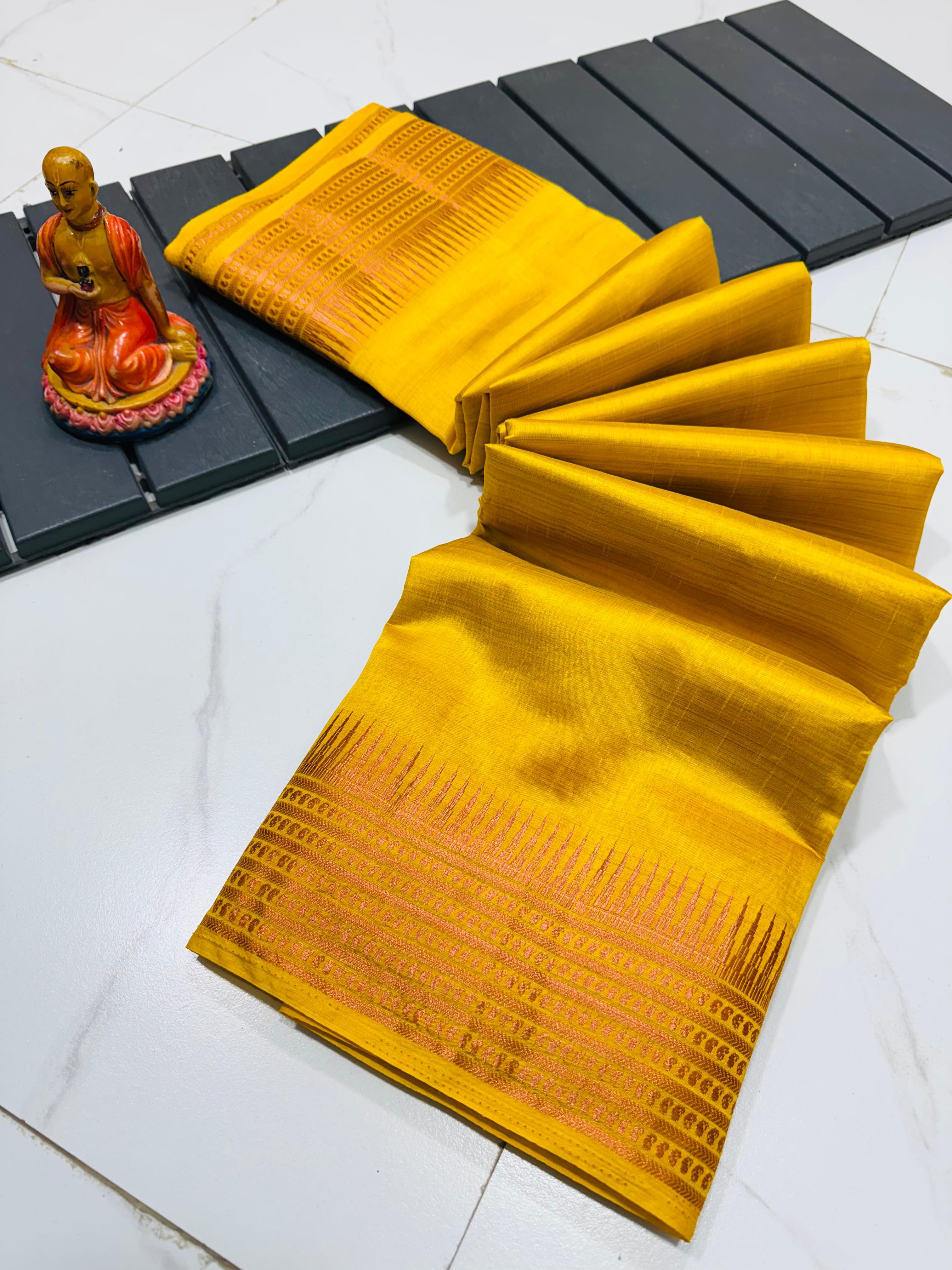 TASSAR SILK MANGALGIRI  SAREE