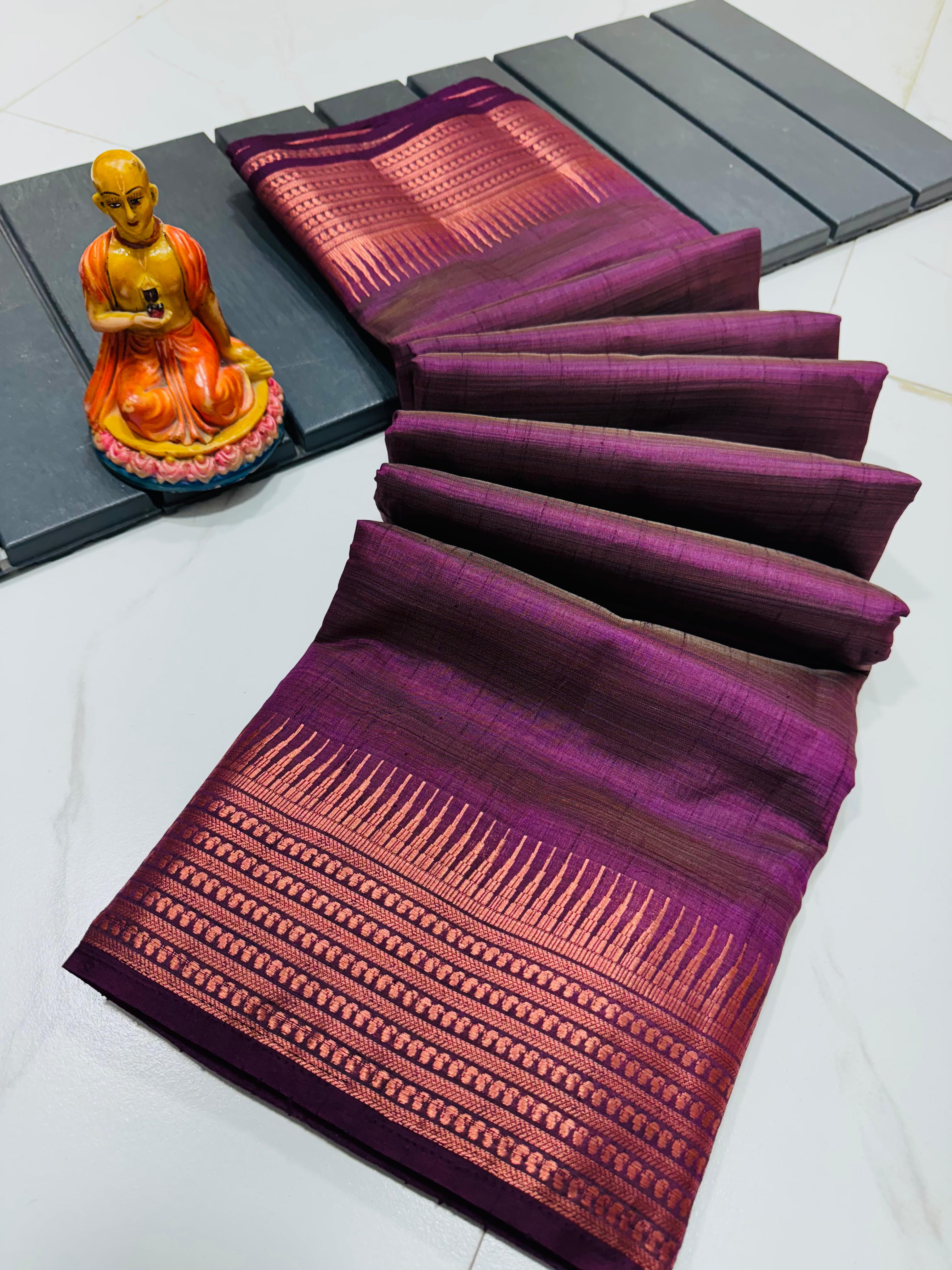 TASSAR SILK MANGALGIRI  SAREE
