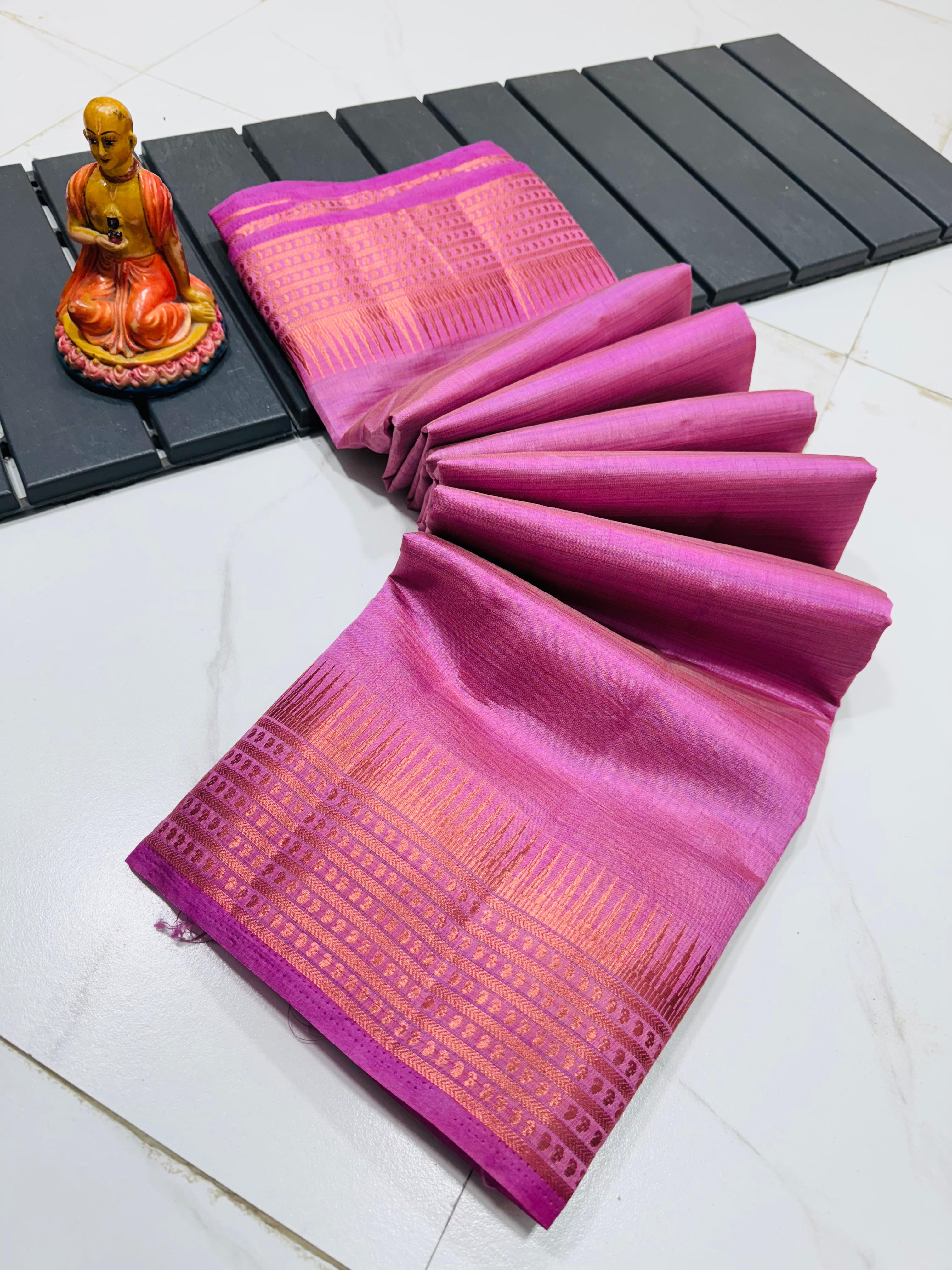 TASSAR SILK MANGALGIRI  SAREE