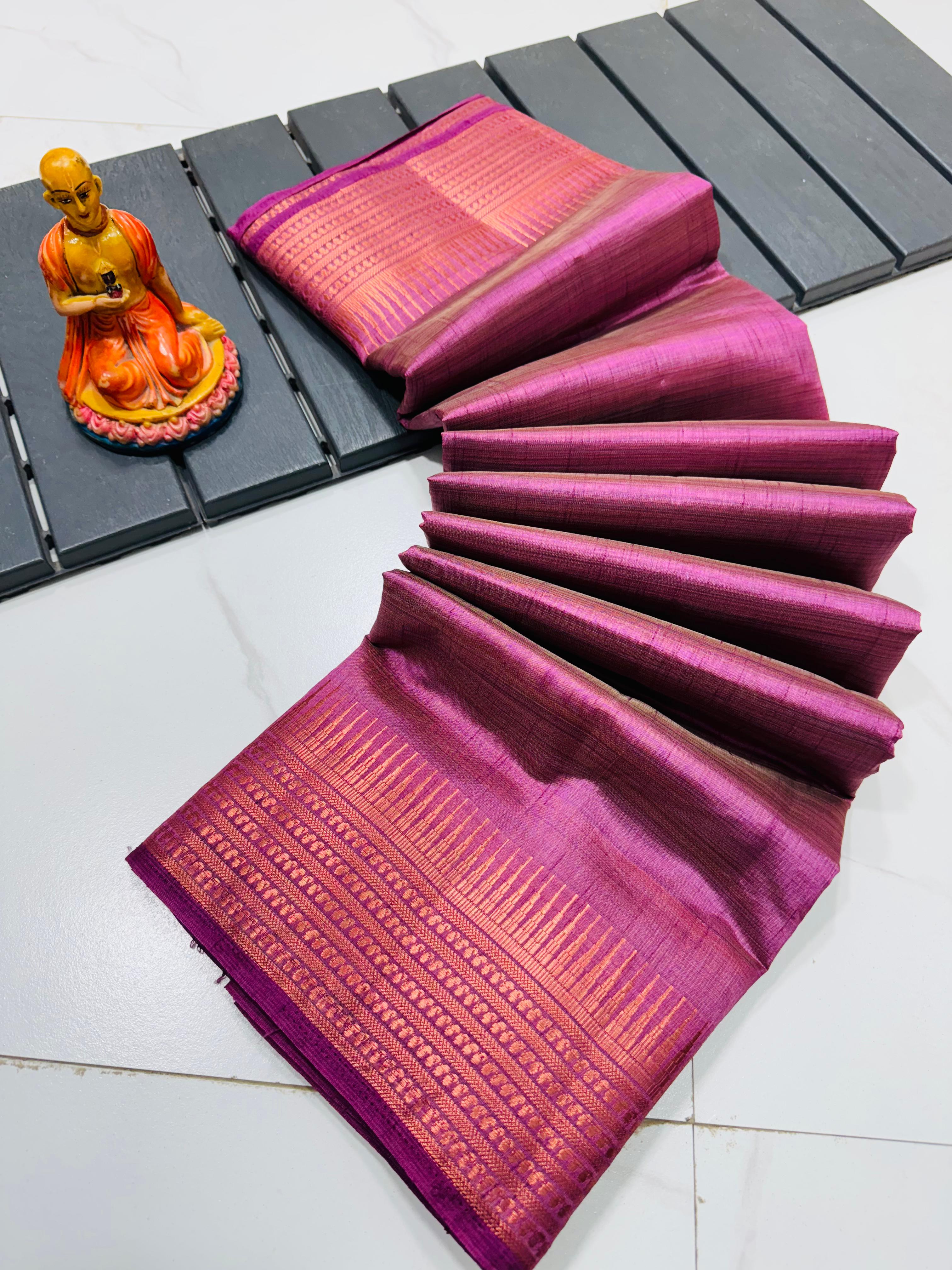 TASSAR SILK MANGALGIRI  SAREE