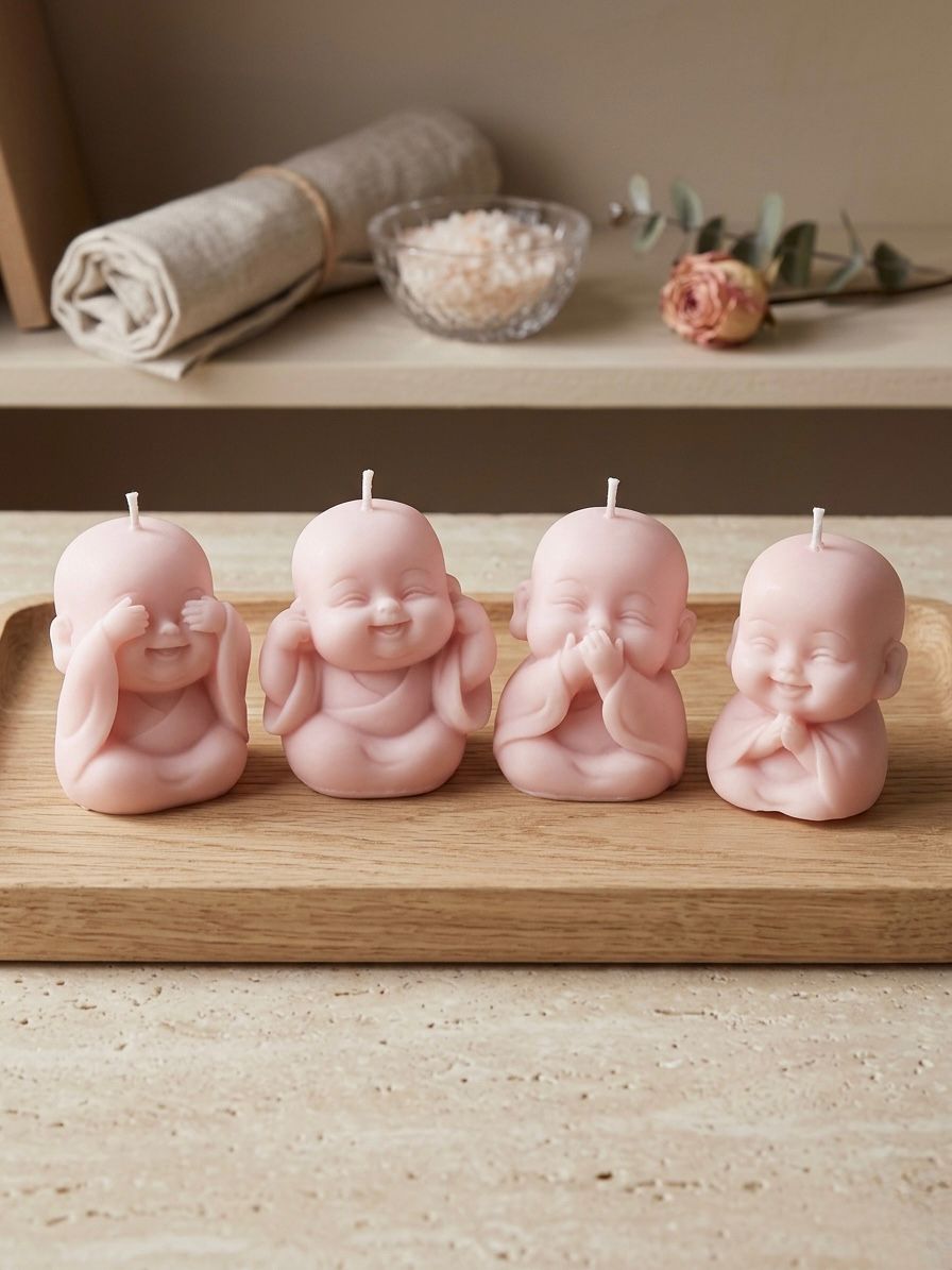 Velas decorativas buda redondo