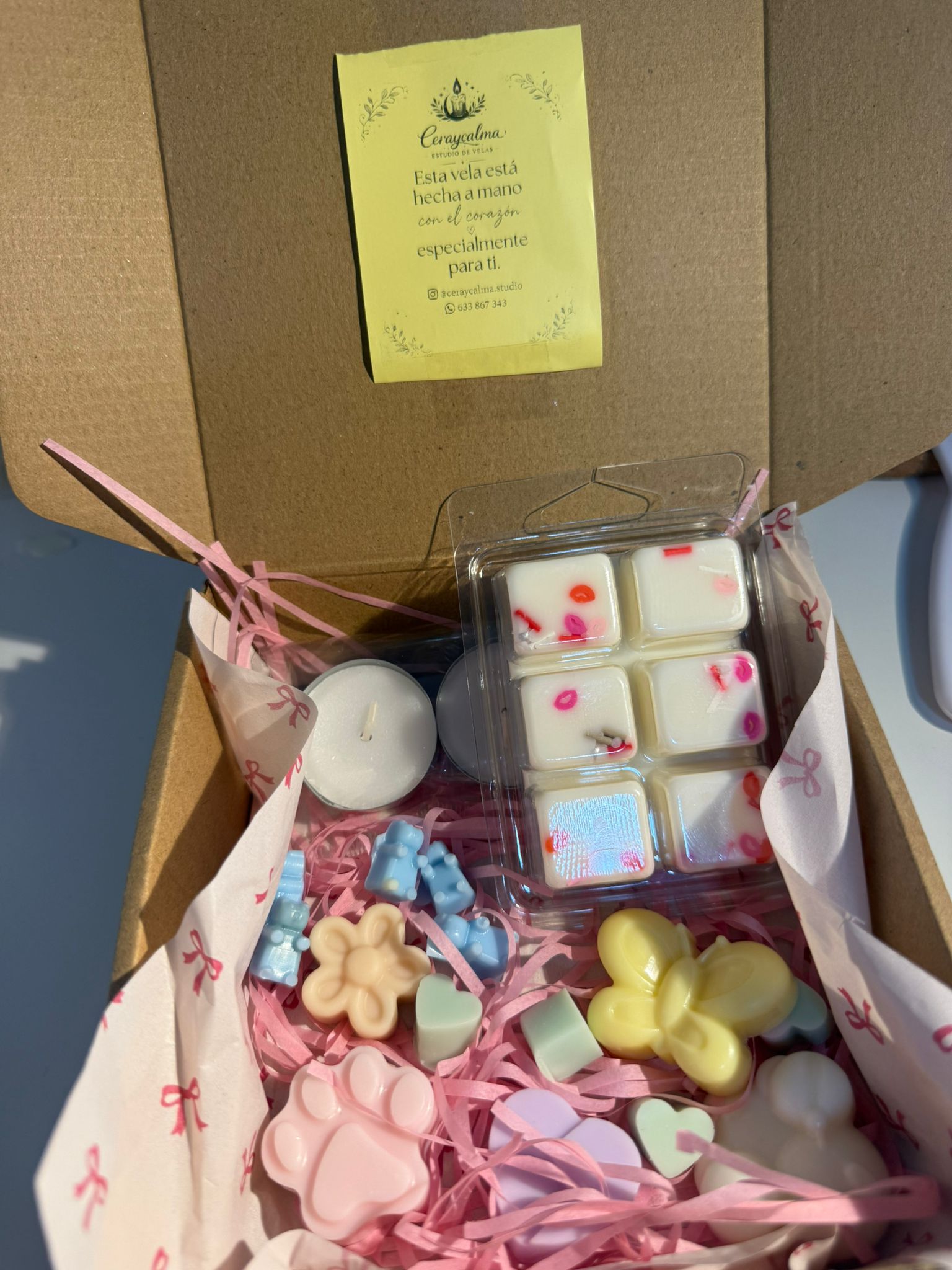 Caja sorpresa de wax melts Artesanales