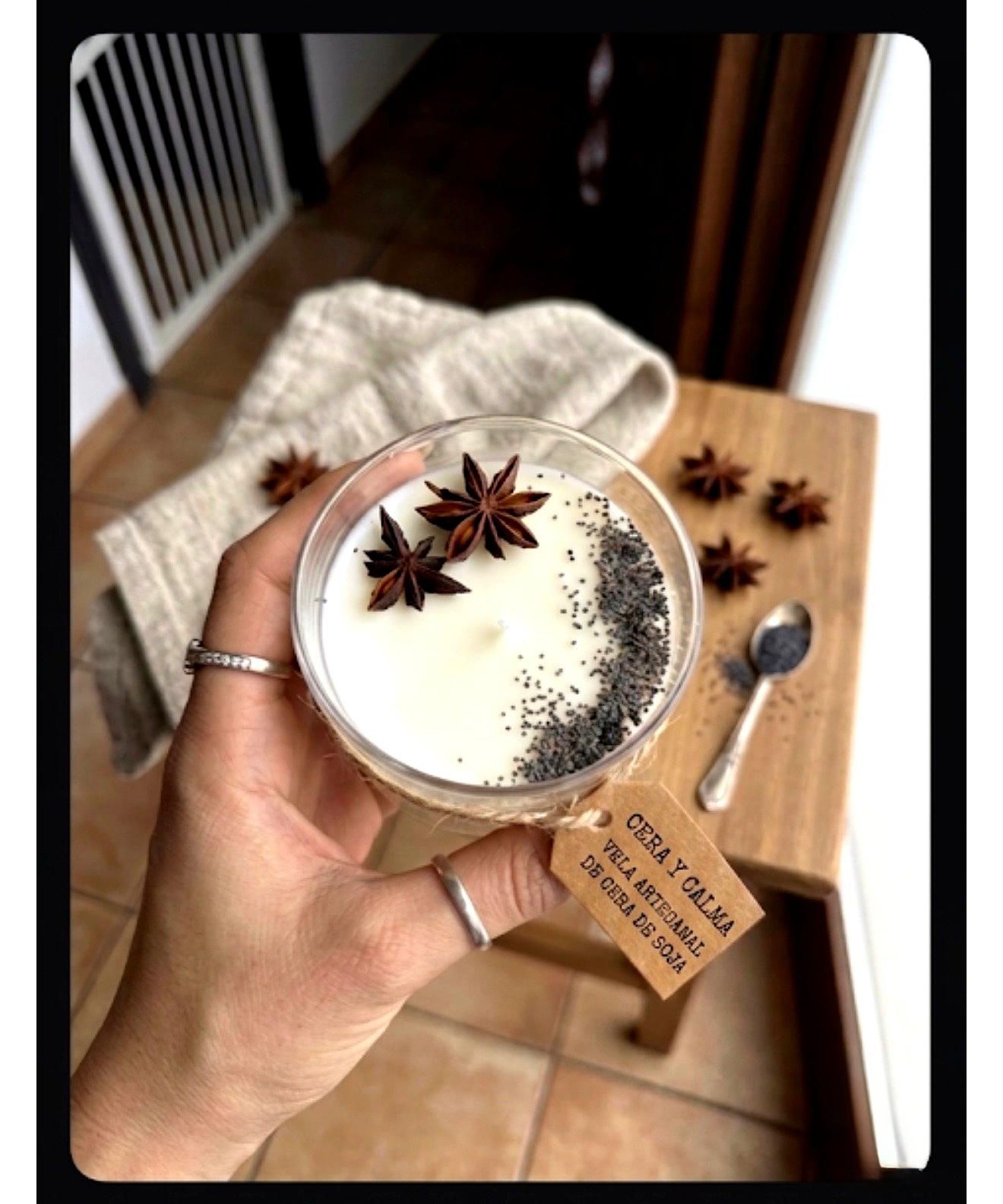 Velas aromáticas polvo de estrellas