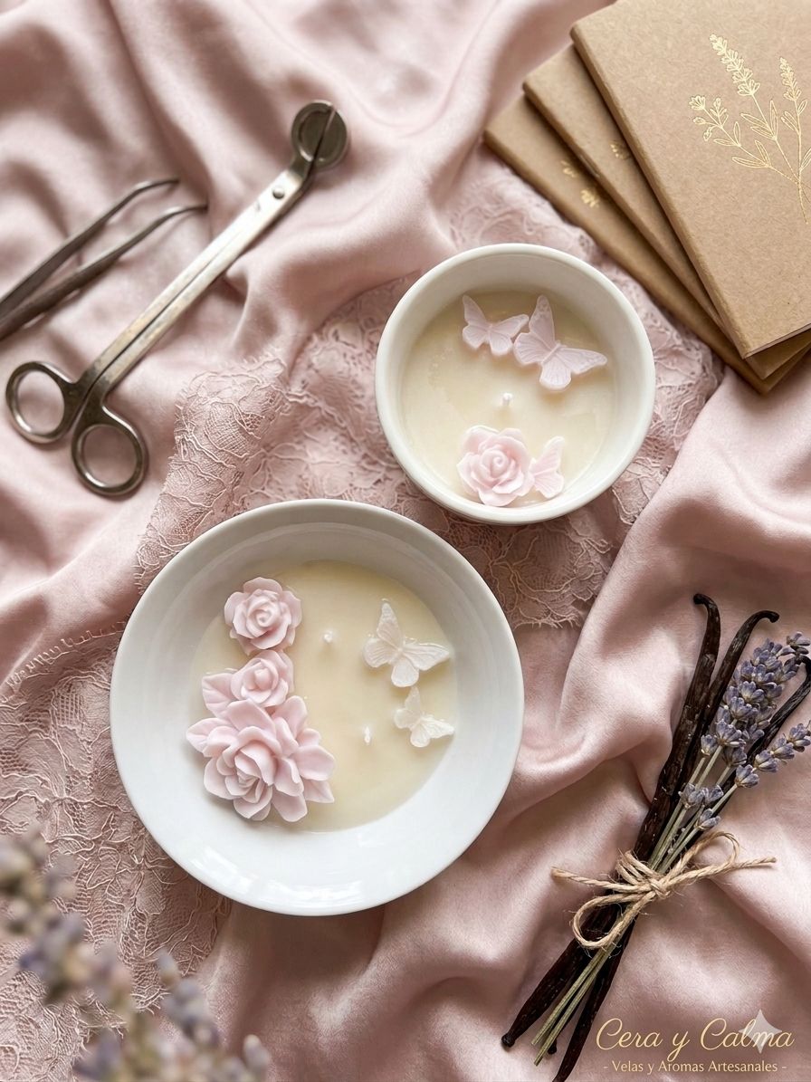 Velas decorativas en cuencos