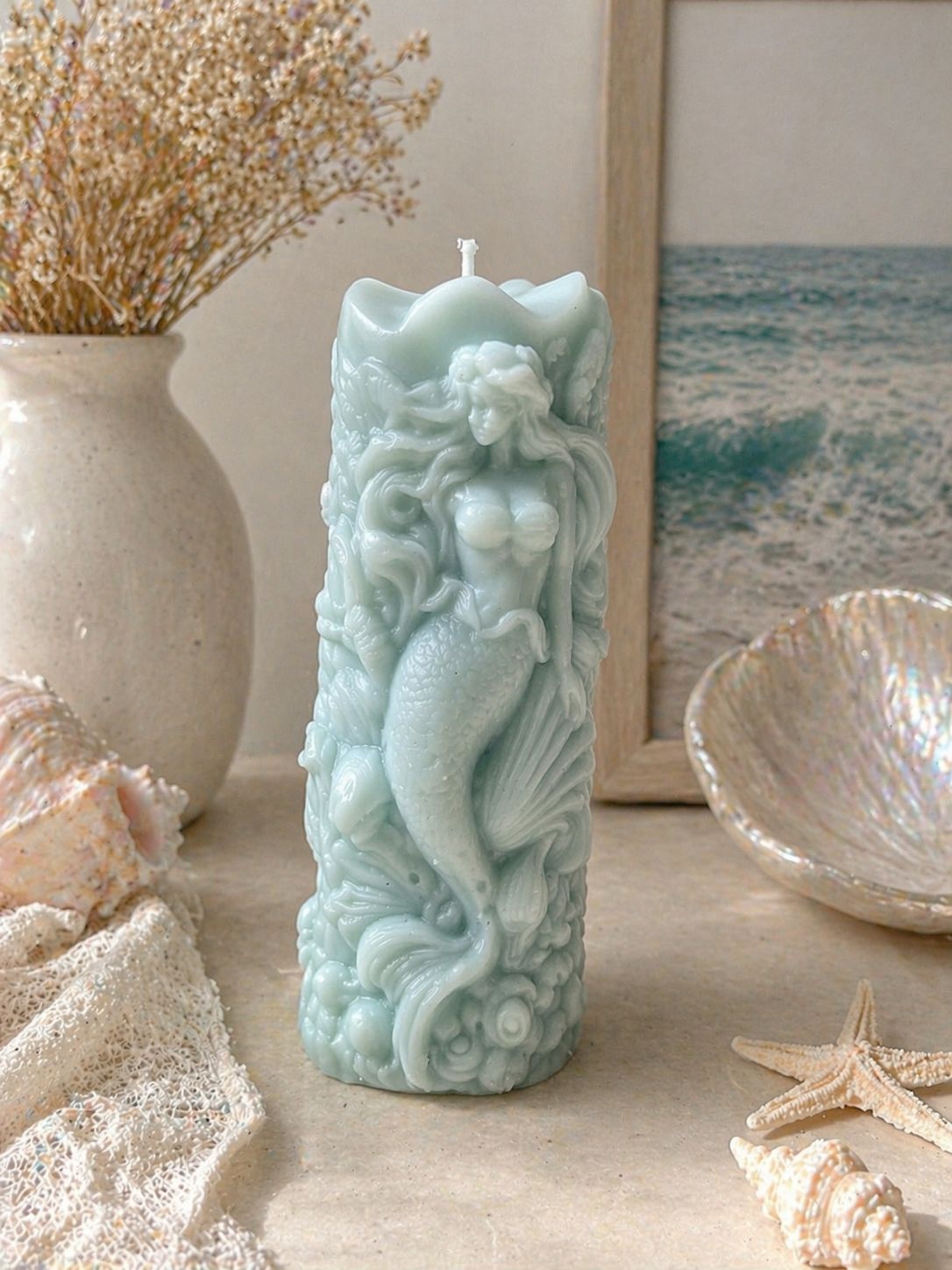 Vela Sirena Esculpida