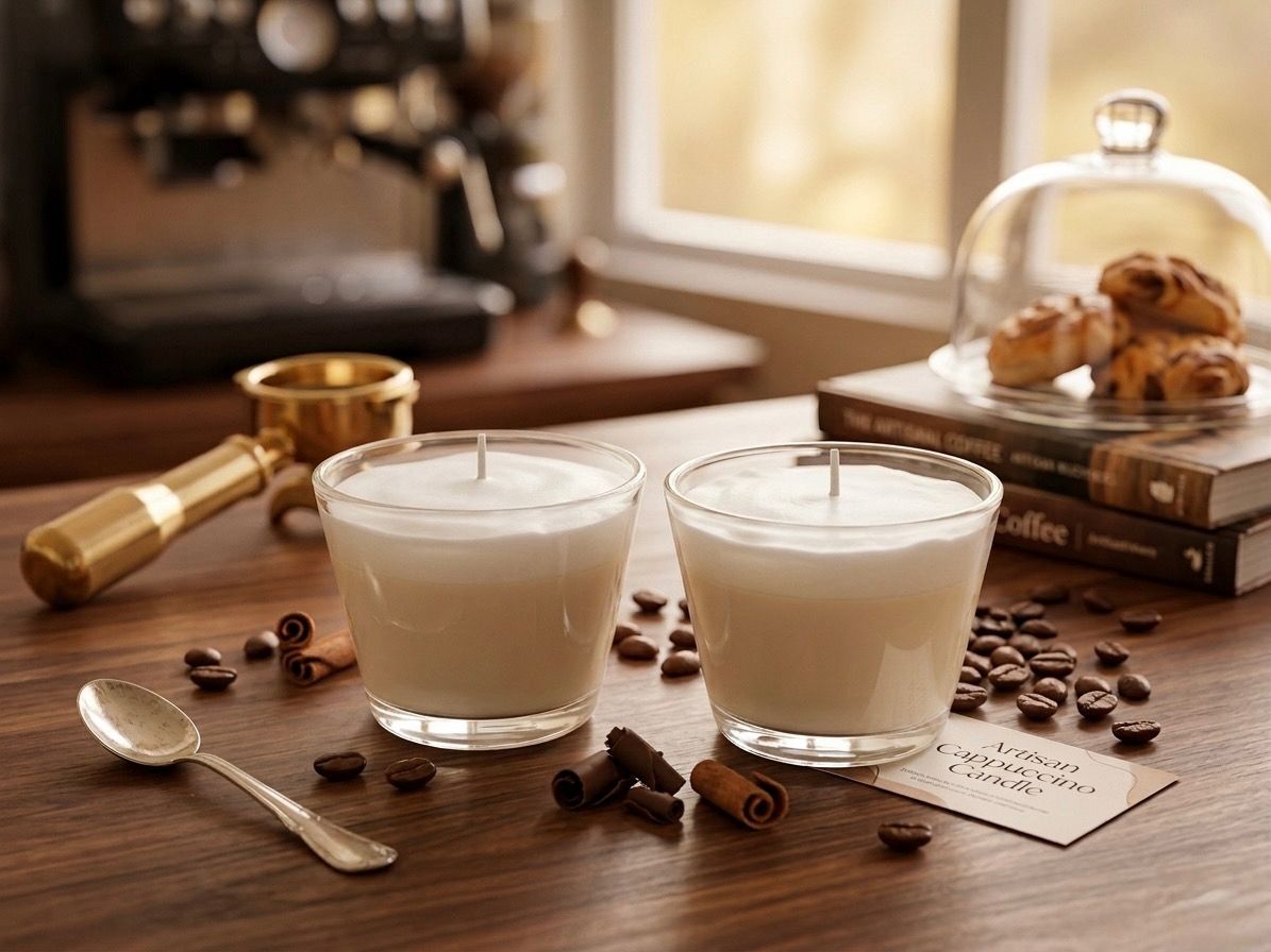 Velas aromáticas de capuccino