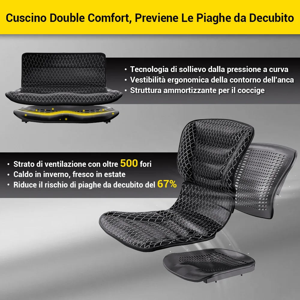 Sedia a Rotelle Elettrica Pieghevole EASWE® B10