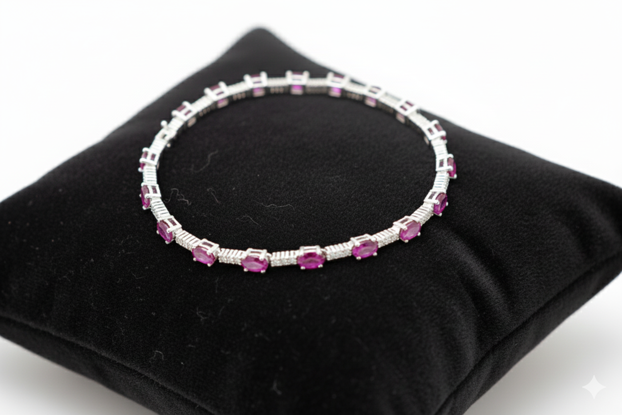 The Radiant Ruby Adjustable Bracelet