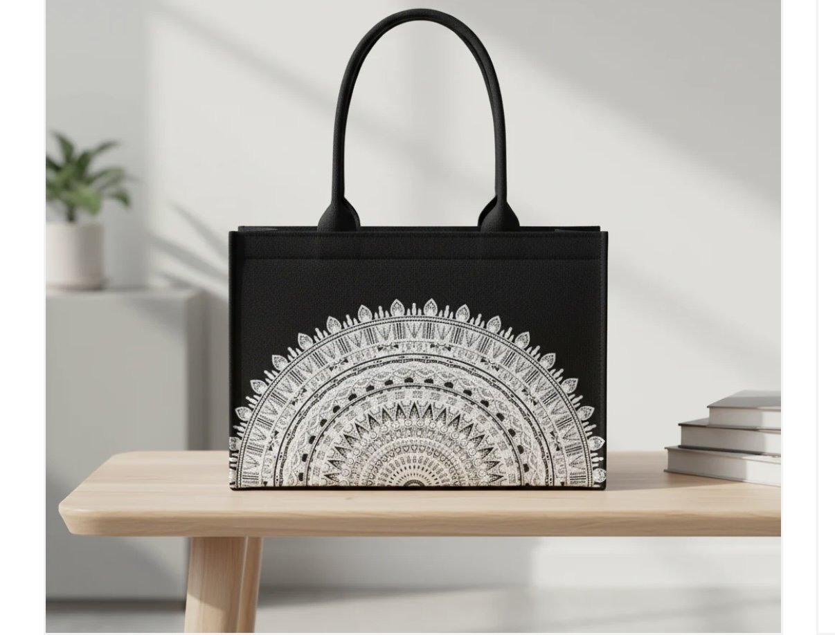 The Onyx Mandala Tote