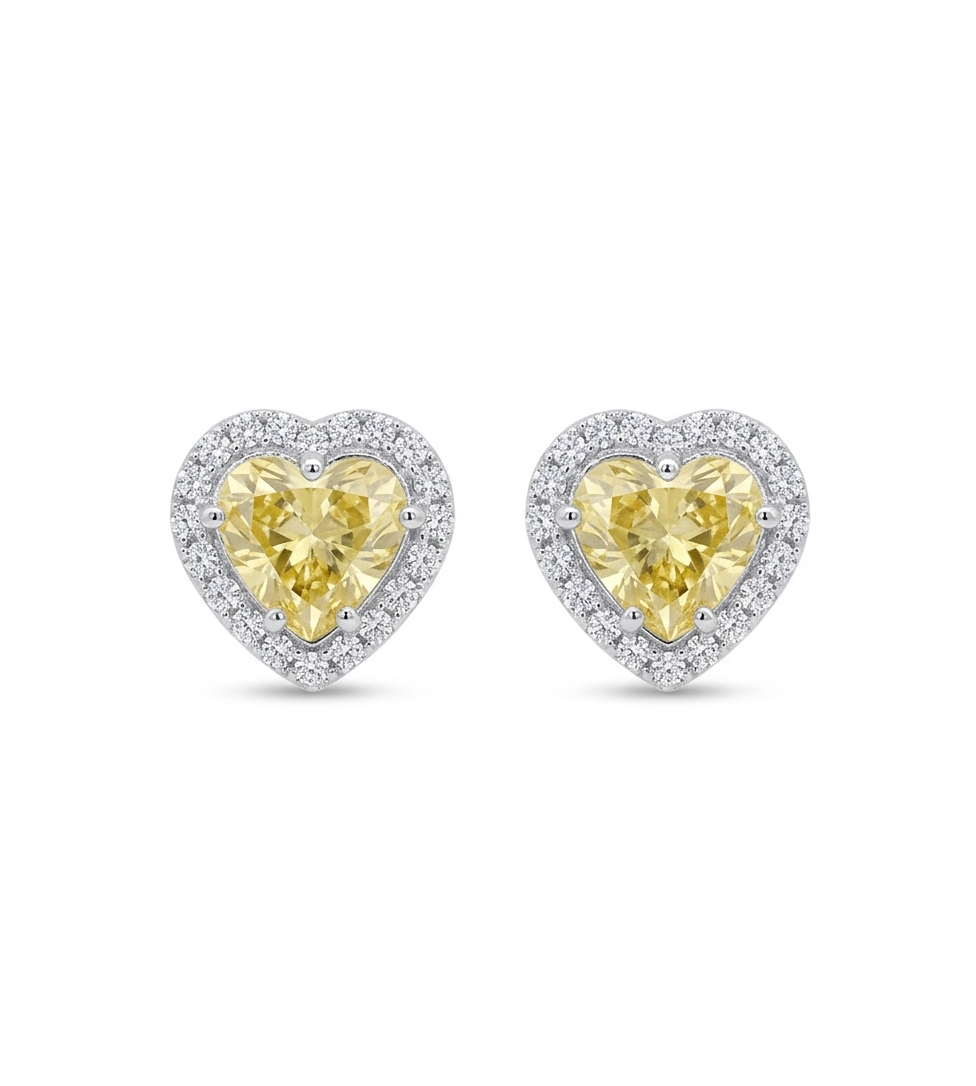 The Spectrum Heart Studs