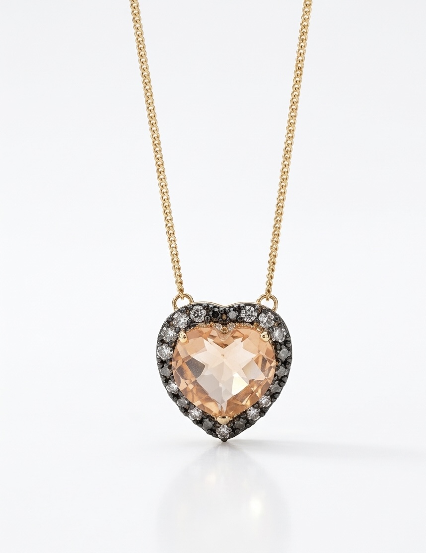The Golden Ember Heart Necklace