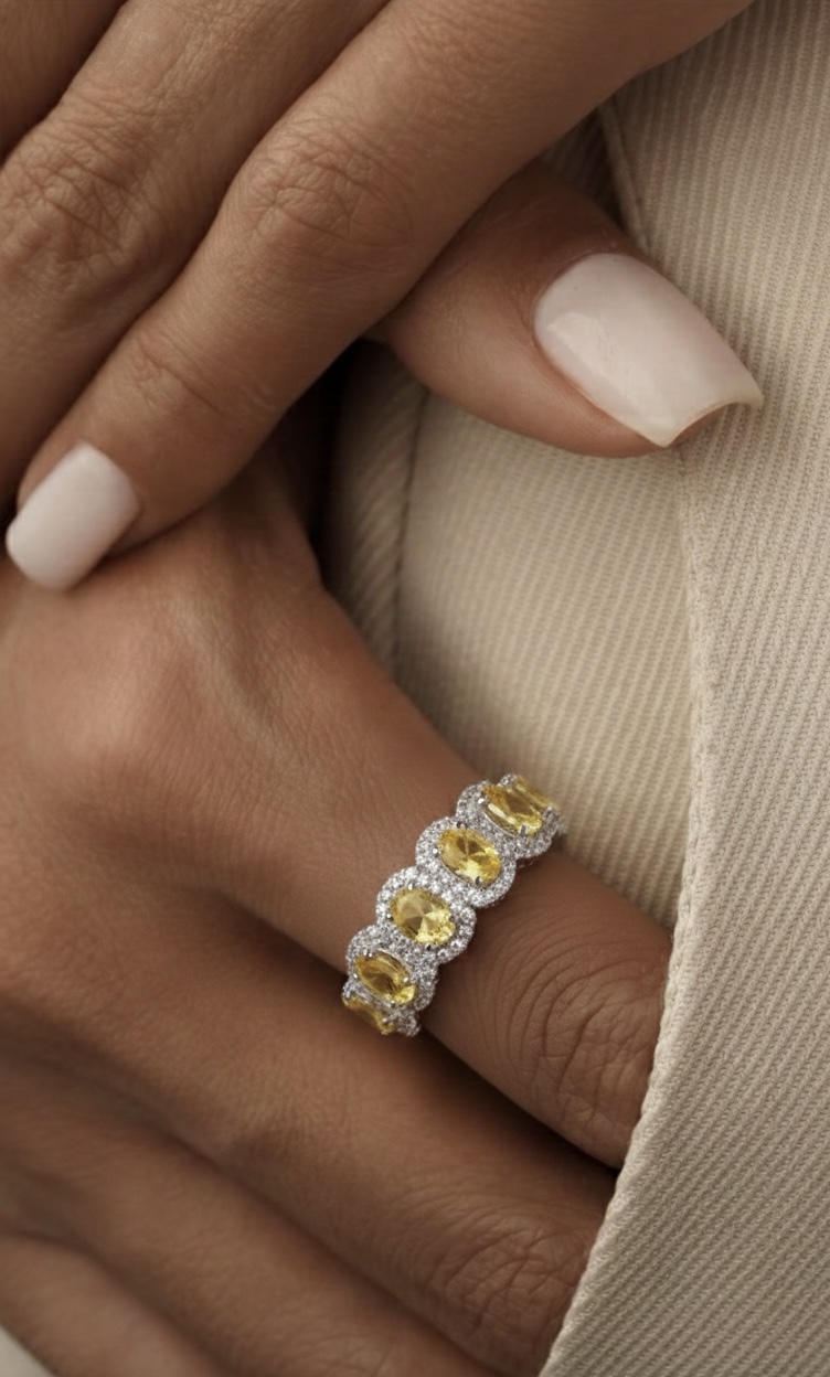 The Citrine-Hue Stackable Band