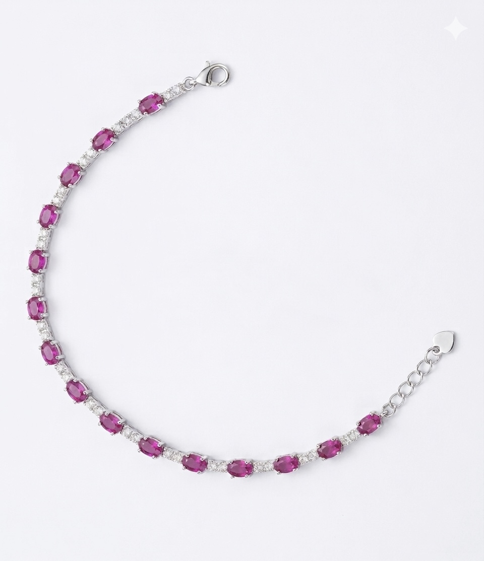 The Radiant Ruby Adjustable Bracelet