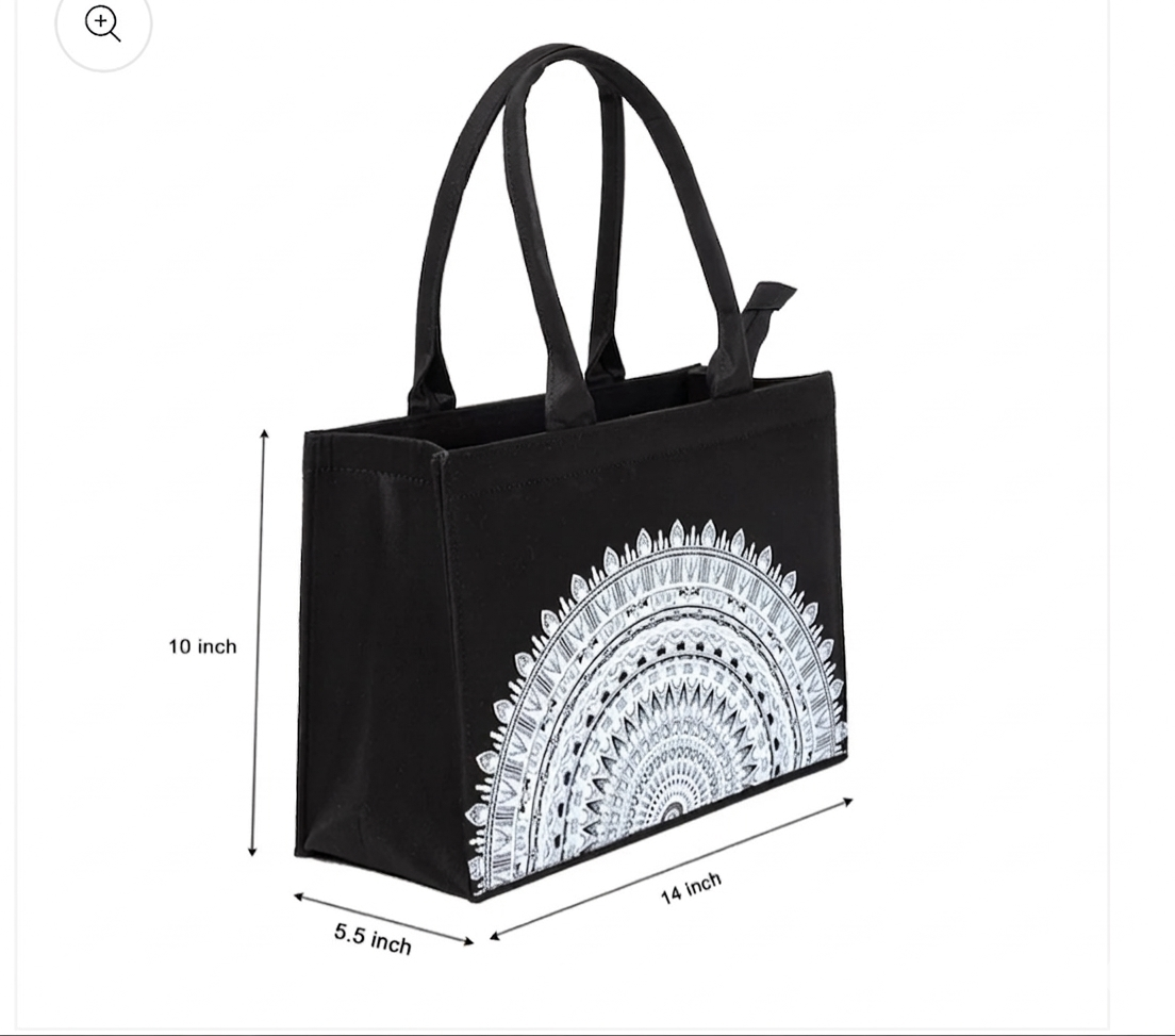 The Onyx Mandala Tote