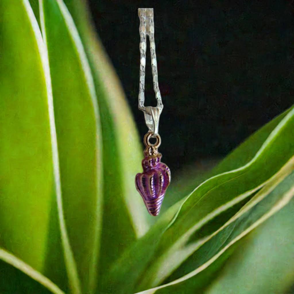 Pingente Concha Roxa