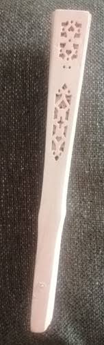 Acessório: Leque Abanico de Bamboo Natural Trabalhado