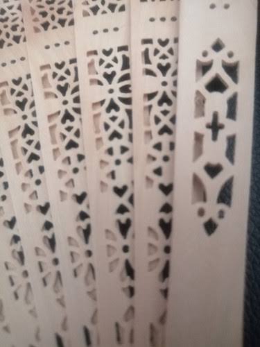 Acessório: Leque Abanico de Bamboo Natural Trabalhado