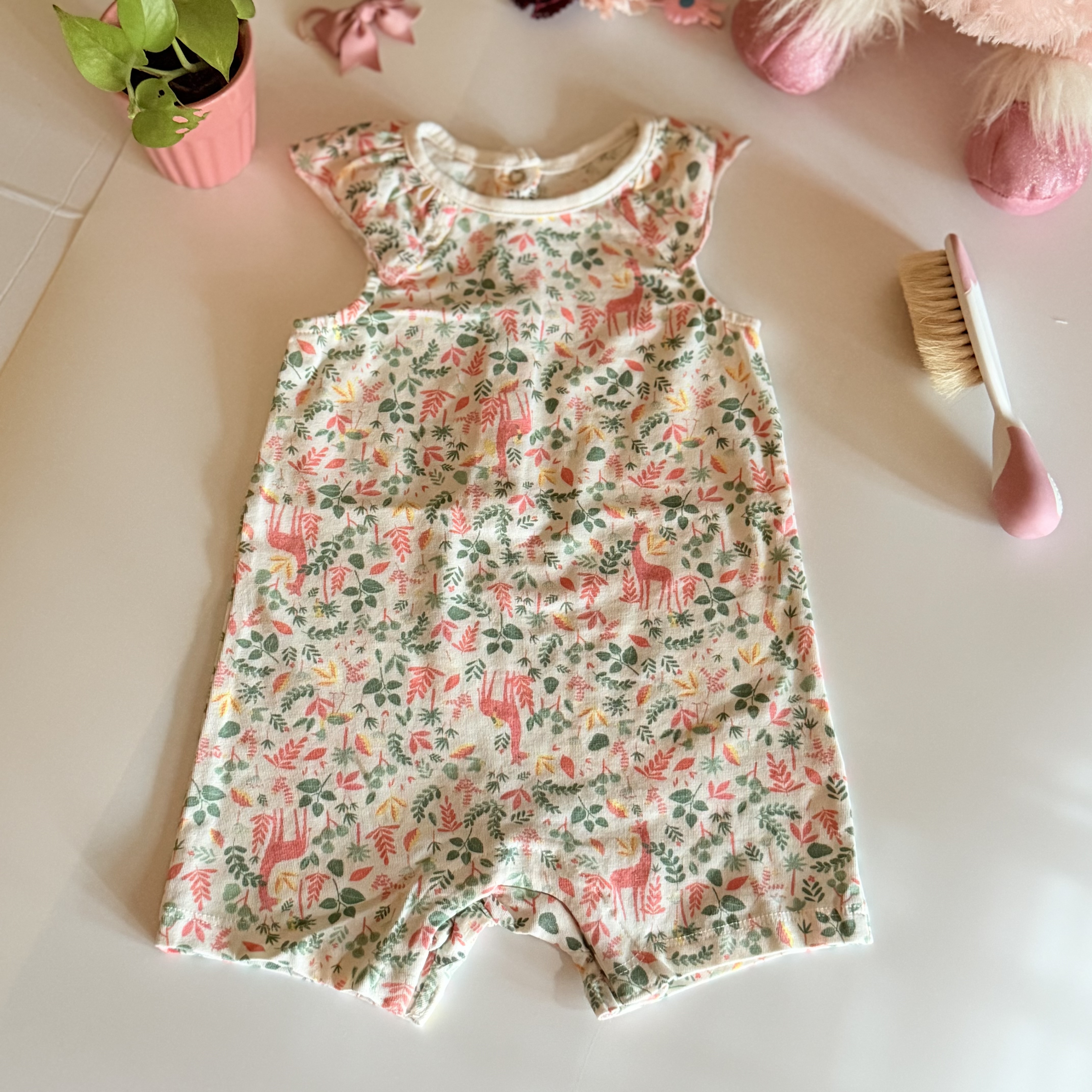 Baby Jungle Print Romper