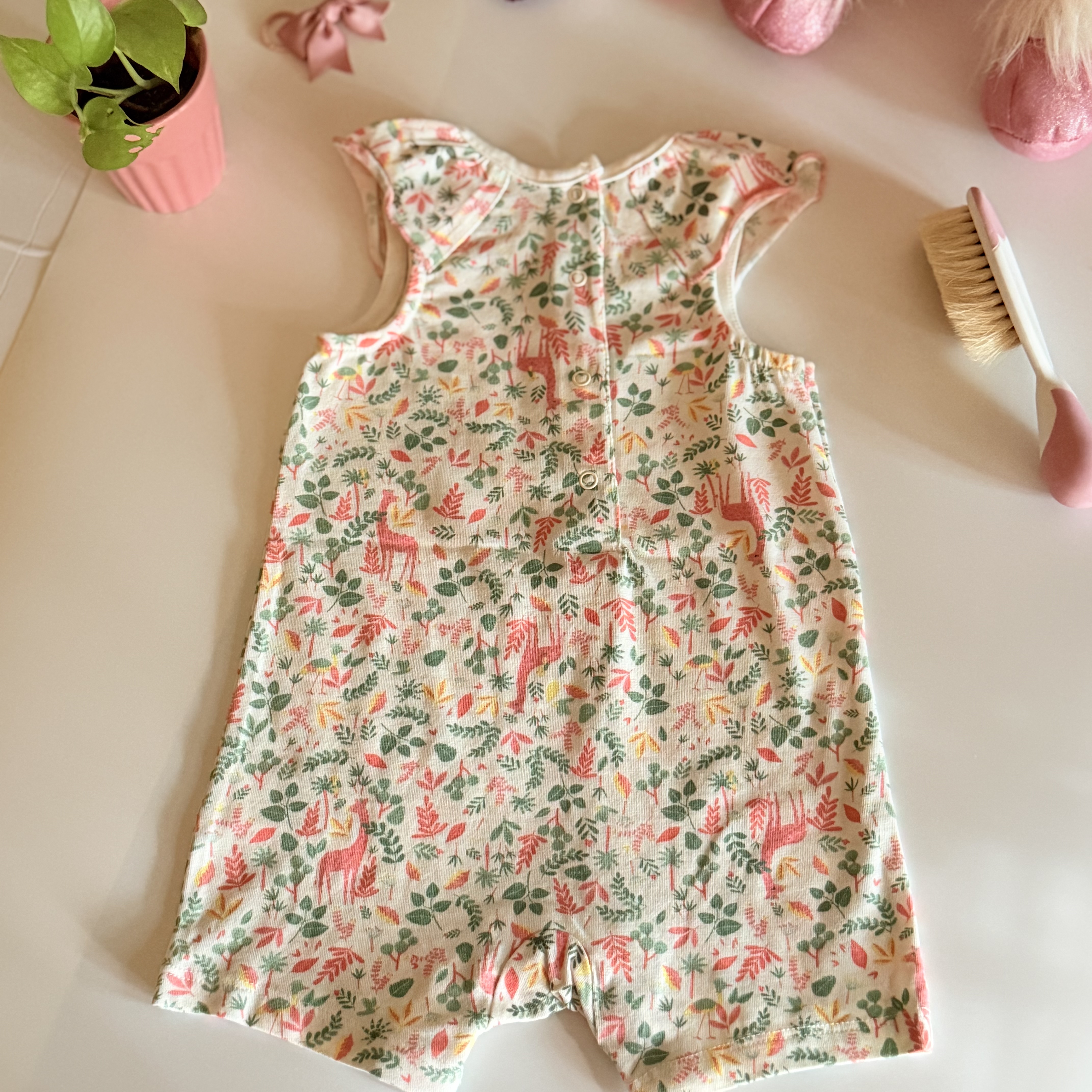 Baby Jungle Print Romper